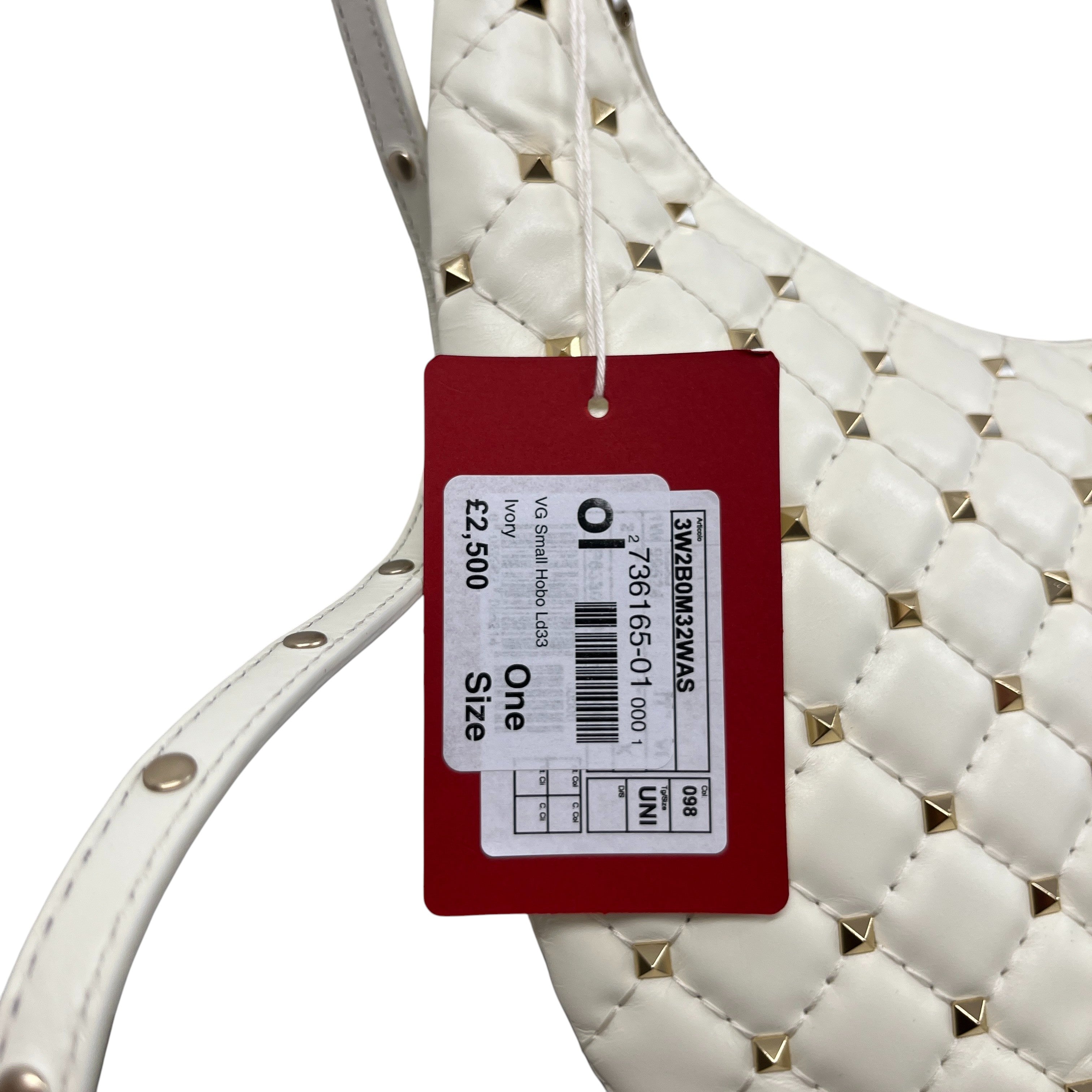 Women's 2010S Rockstud Spike Shoulder Bag White