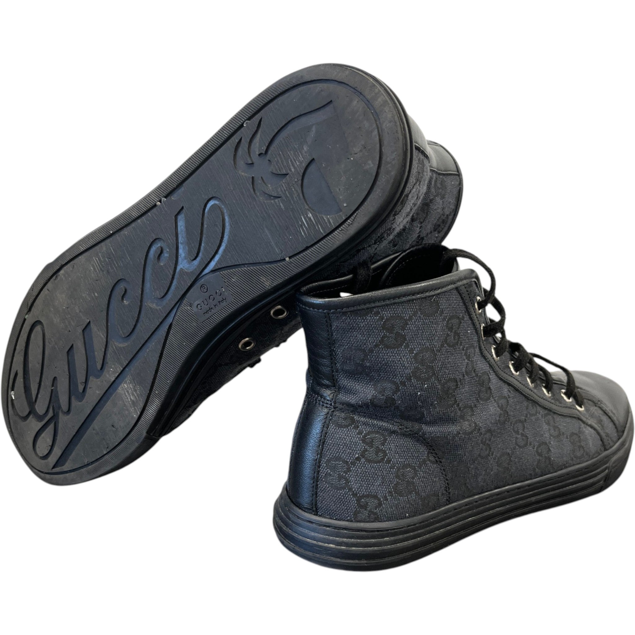 Men's Gg Supreme High Trainers Black Size EU 42 / UK 8