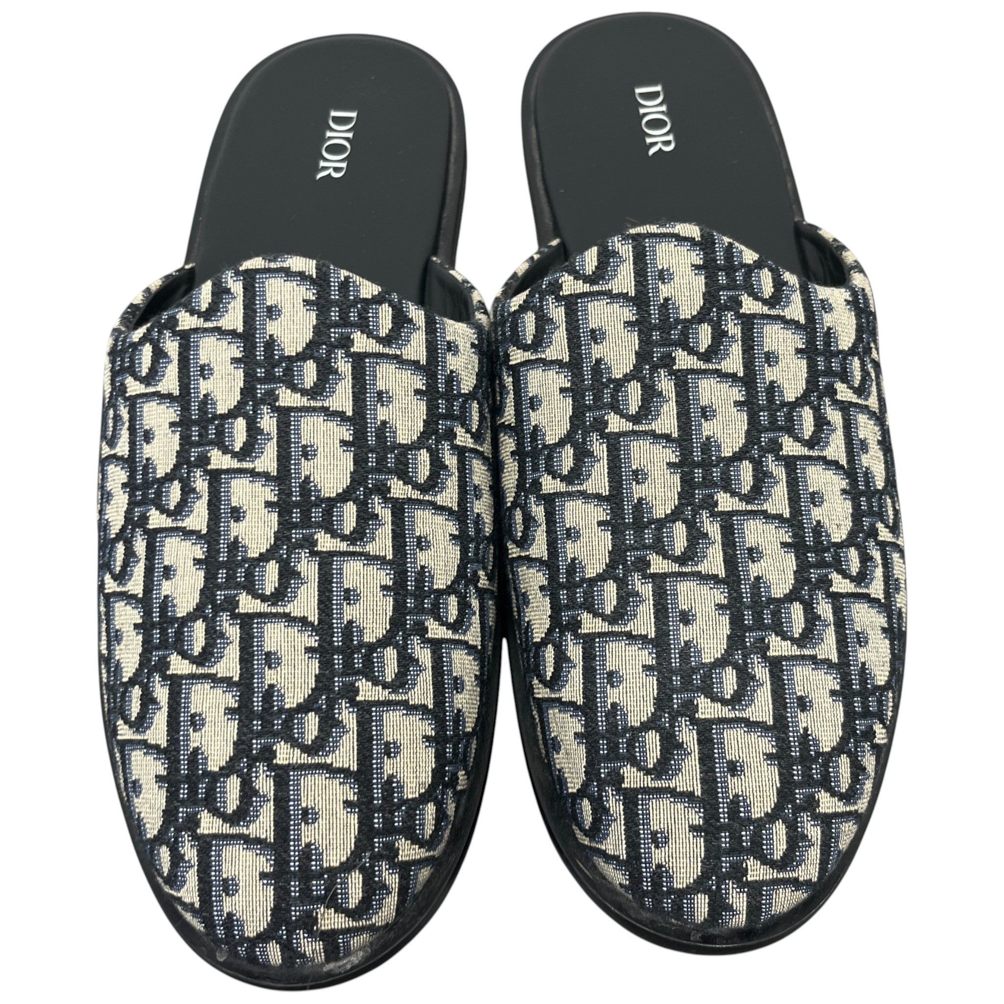 Men's Oblique Mules Black Size EU 44 / UK 10