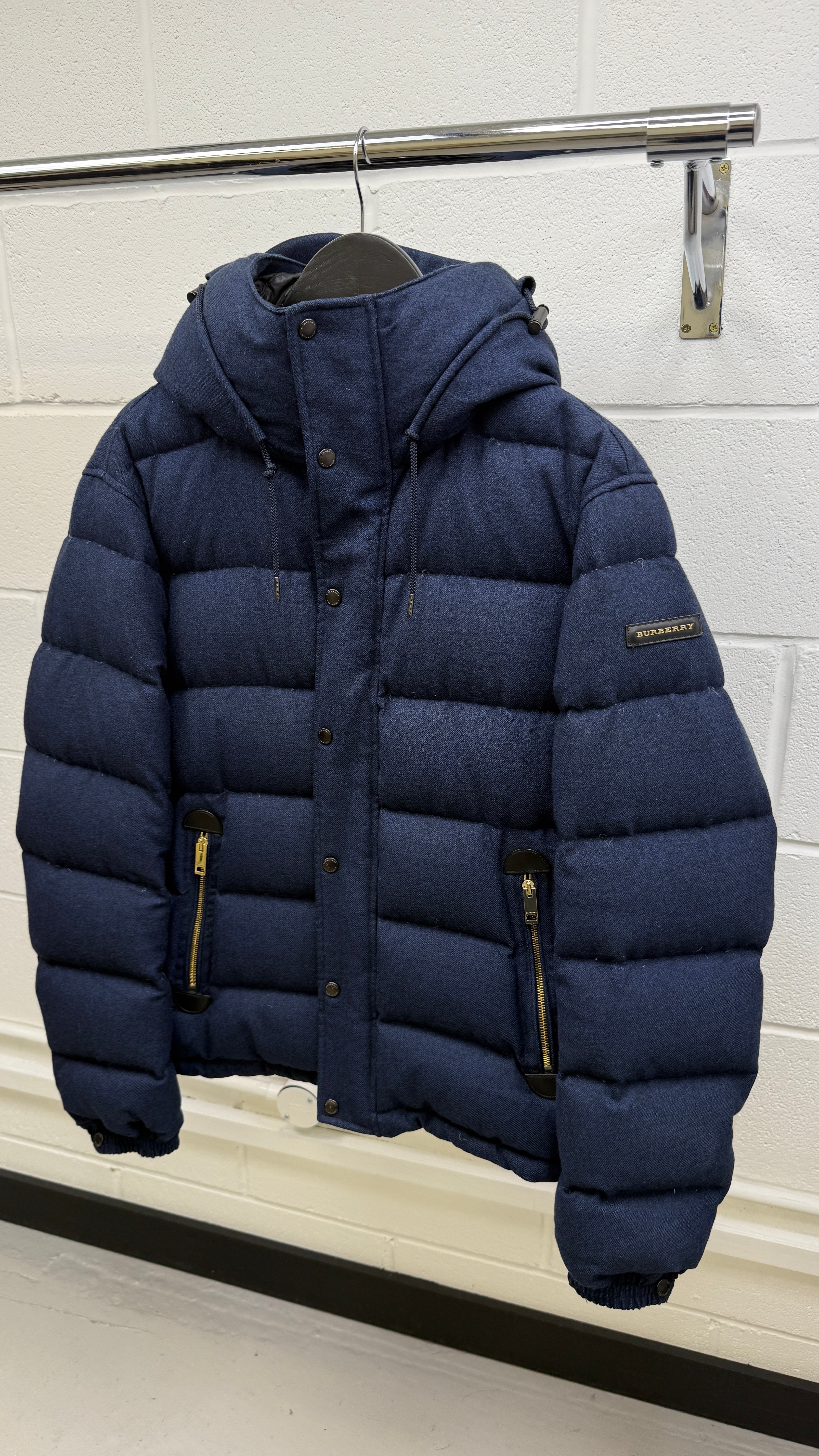 Men's Myron Wool Down Jacket Navy Size M