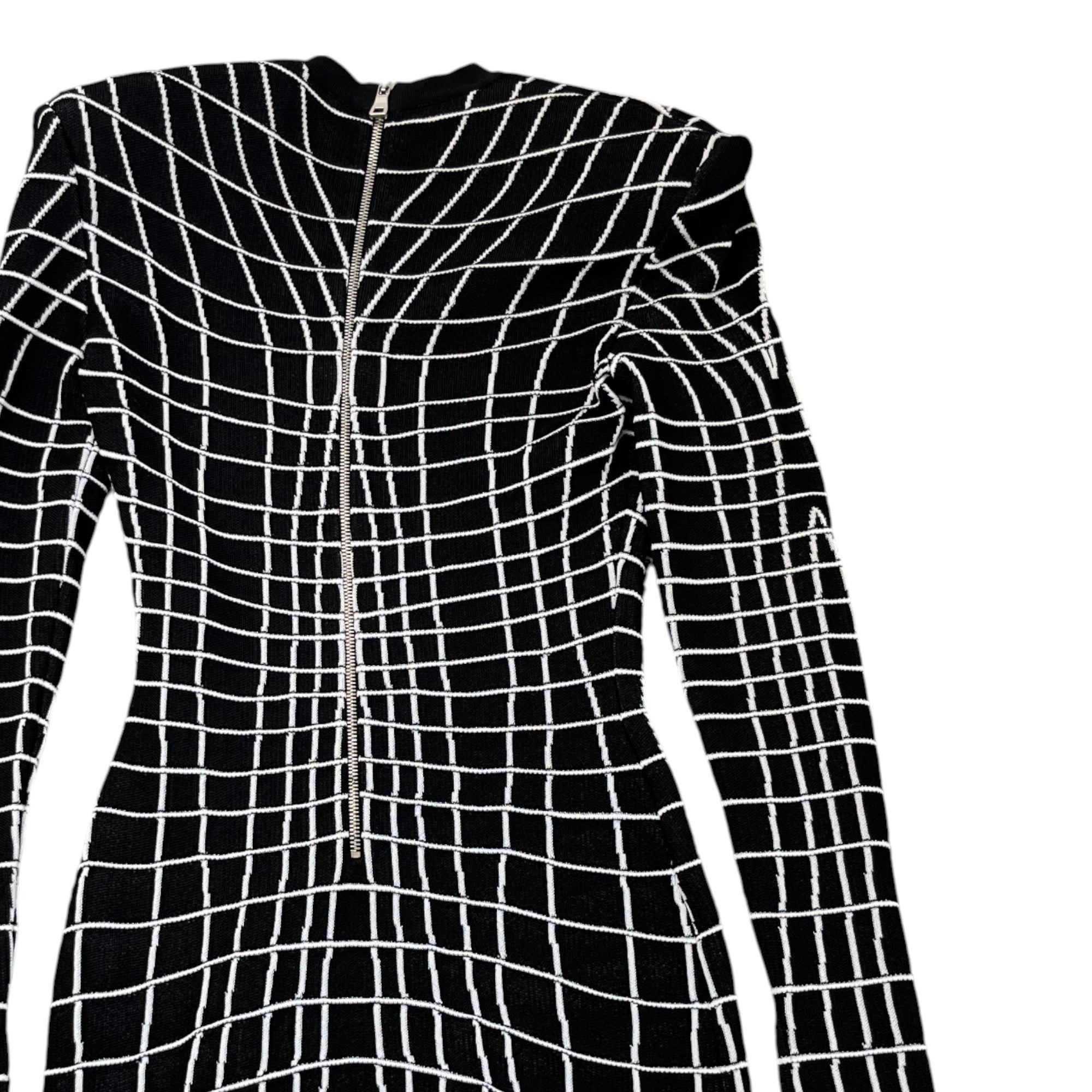 Women's Ponte Knit Mini Dress Long Sleeve T-Shirt Black Size S