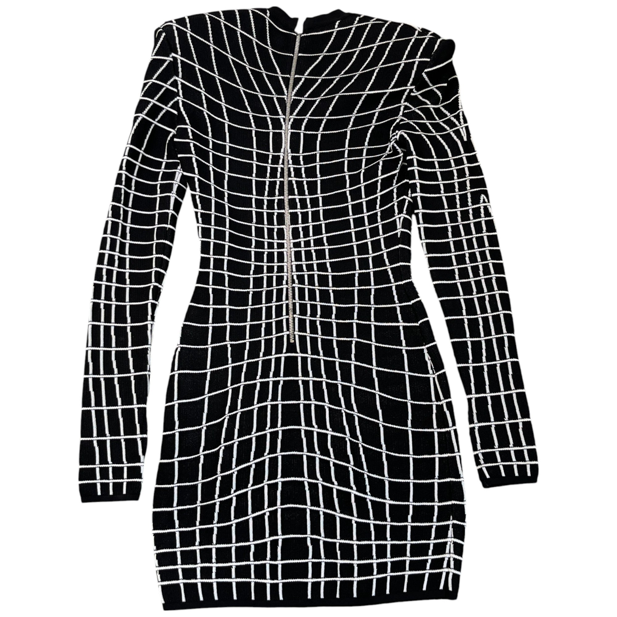 Women's Ponte Knit Mini Dress Long Sleeve T-Shirt Black Size S