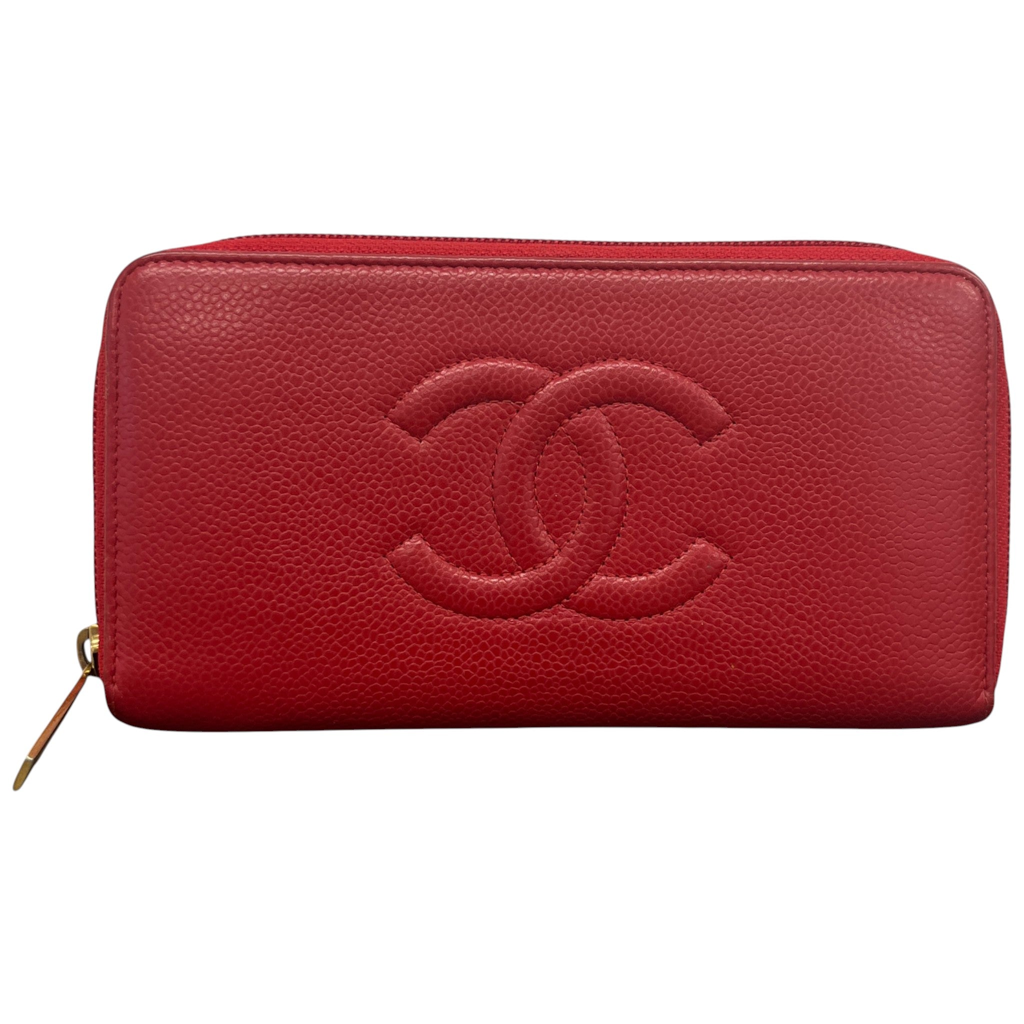 Women's Timeless Cc Zip Around Wallet Red