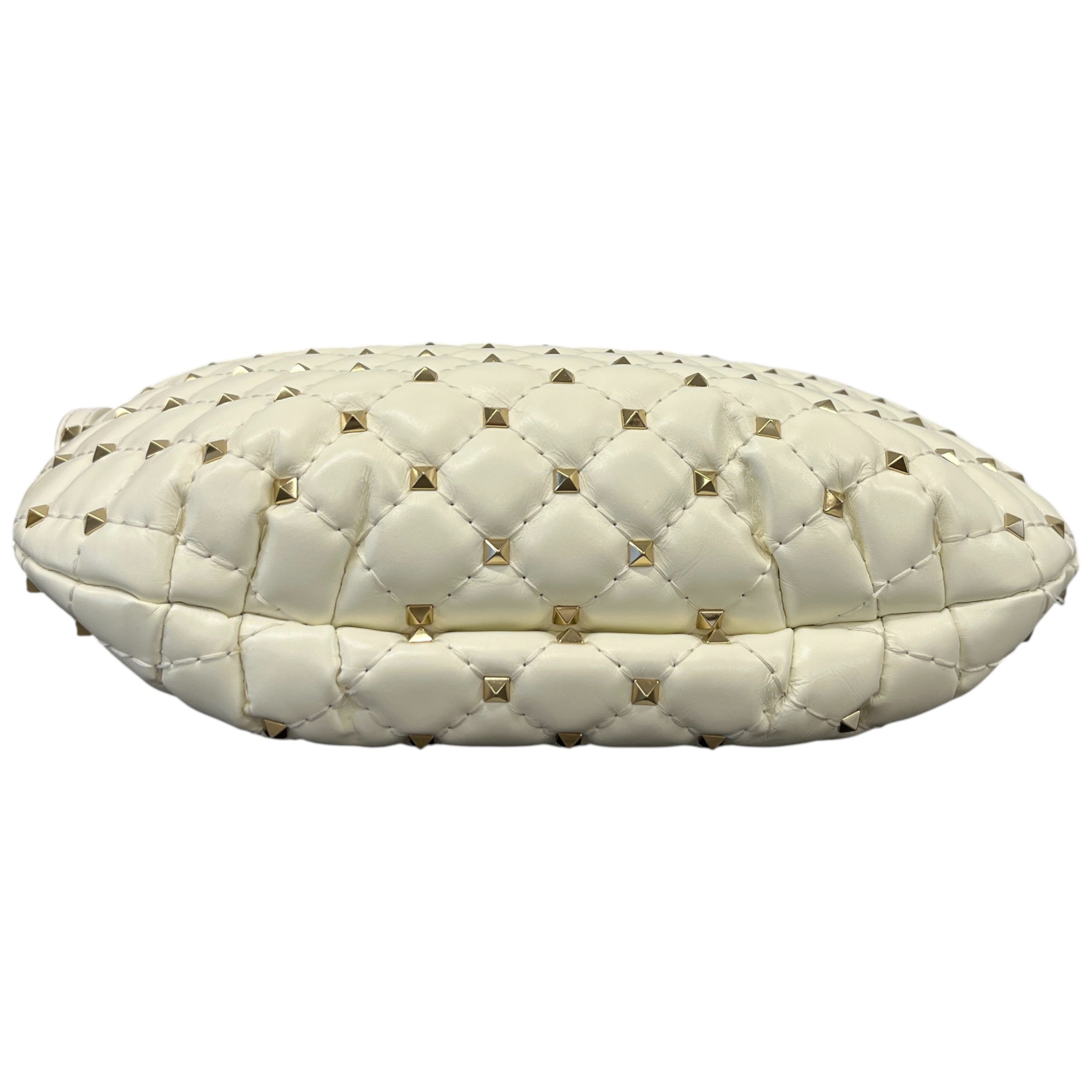 Women's 2010S Rockstud Spike Shoulder Bag White