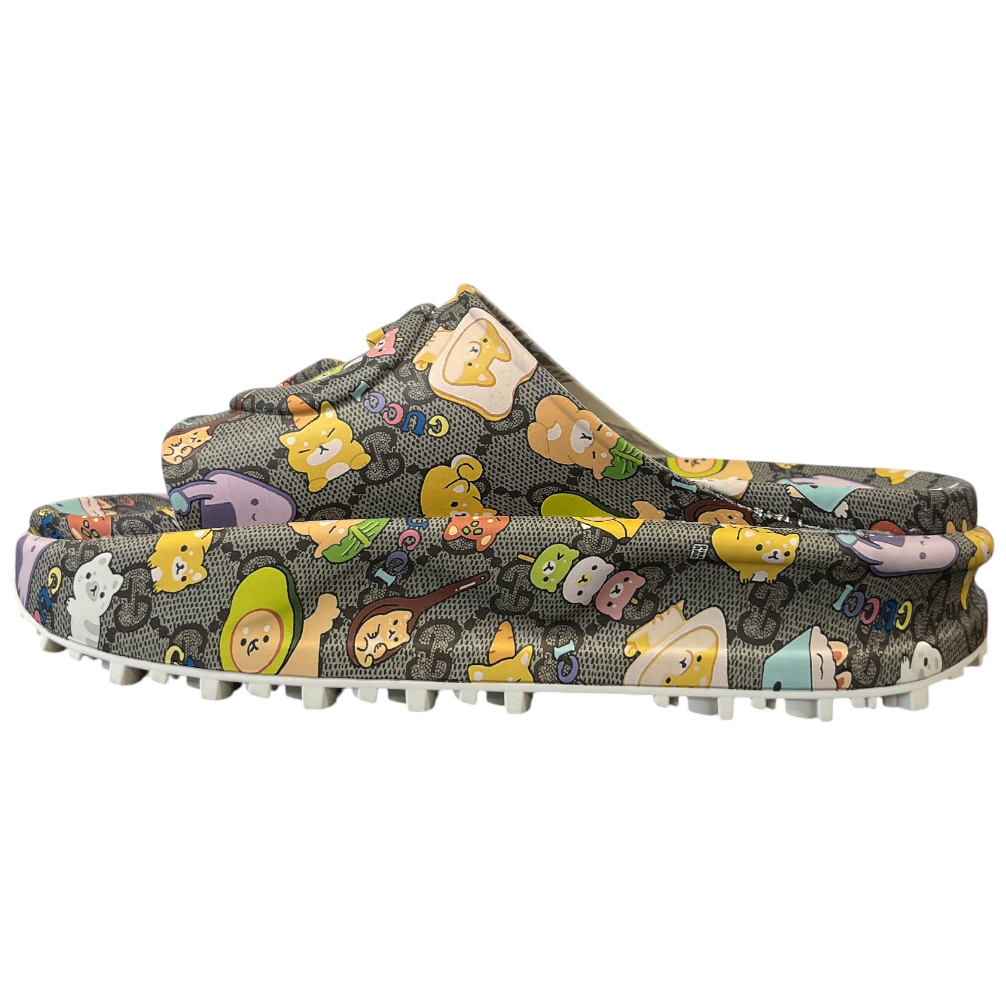 Women's Gg Supreme X Pikarar Kawaii Slides Brown Size EU 38 / UK 5