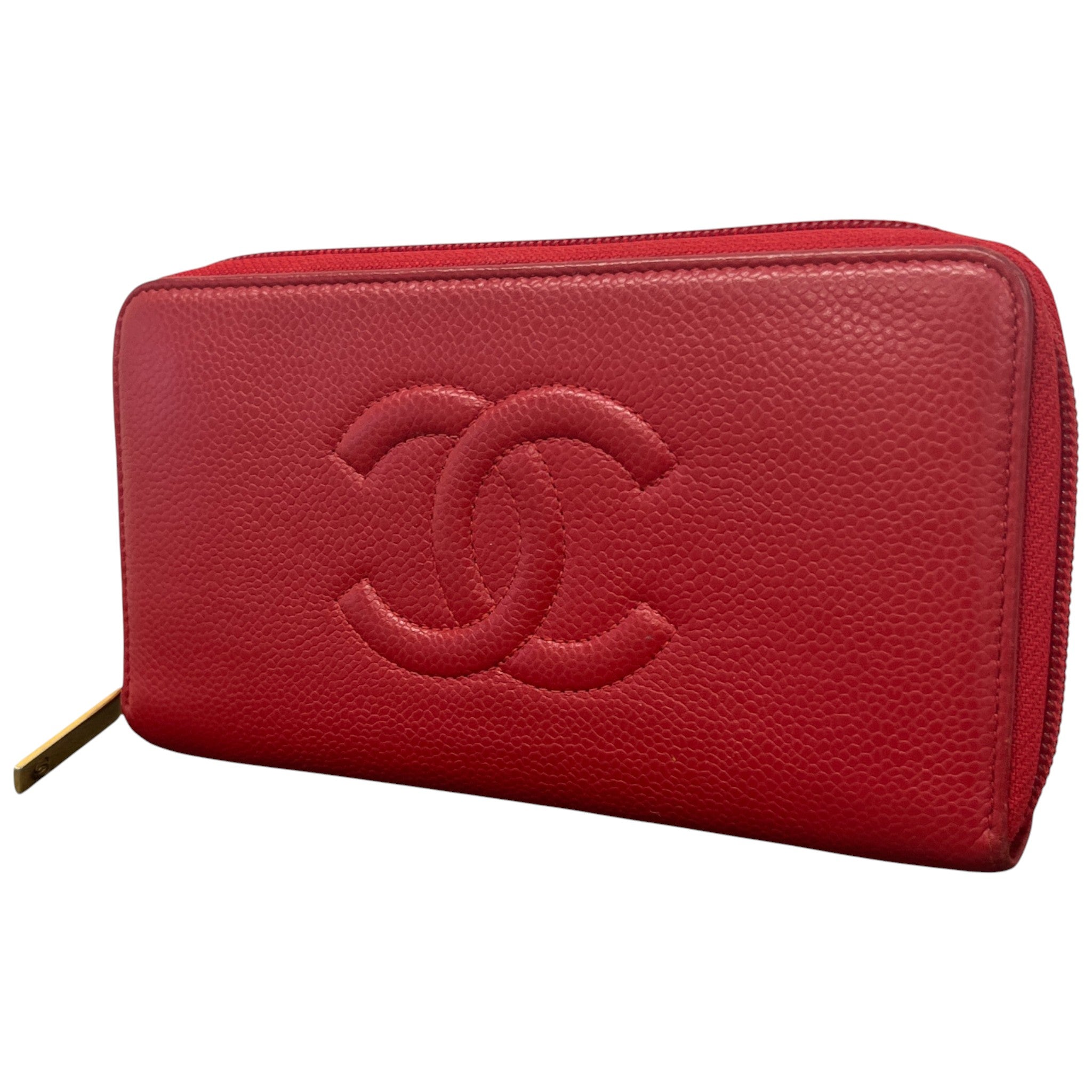 Women's Timeless Cc Zip Around Wallet Red