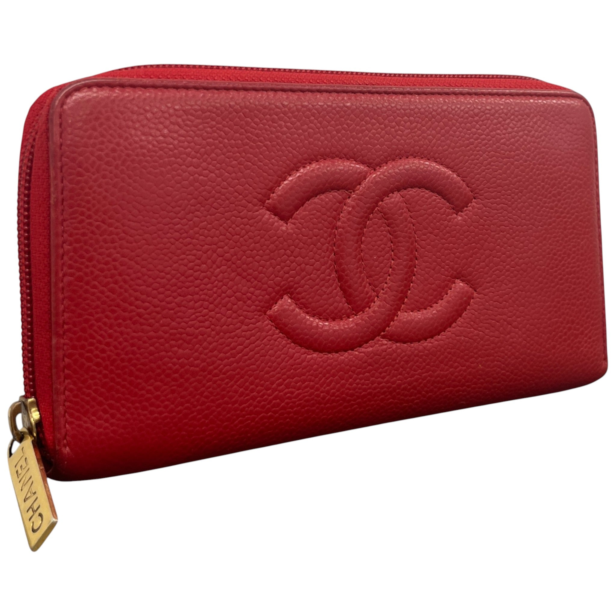 Women's Timeless Cc Zip Around Wallet Red