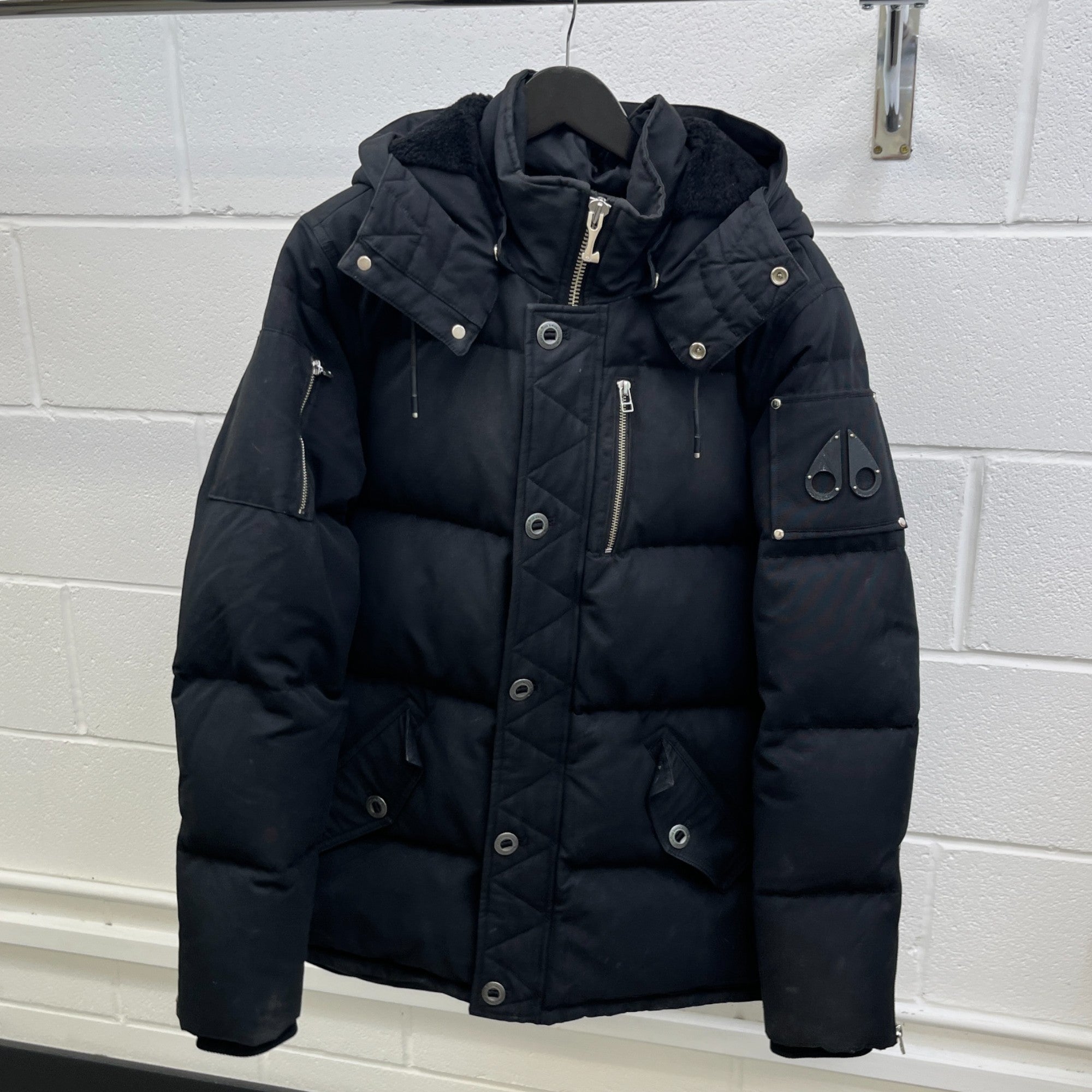 Men's Everest 3Q Quilted Shell Down Jacket Black Size L