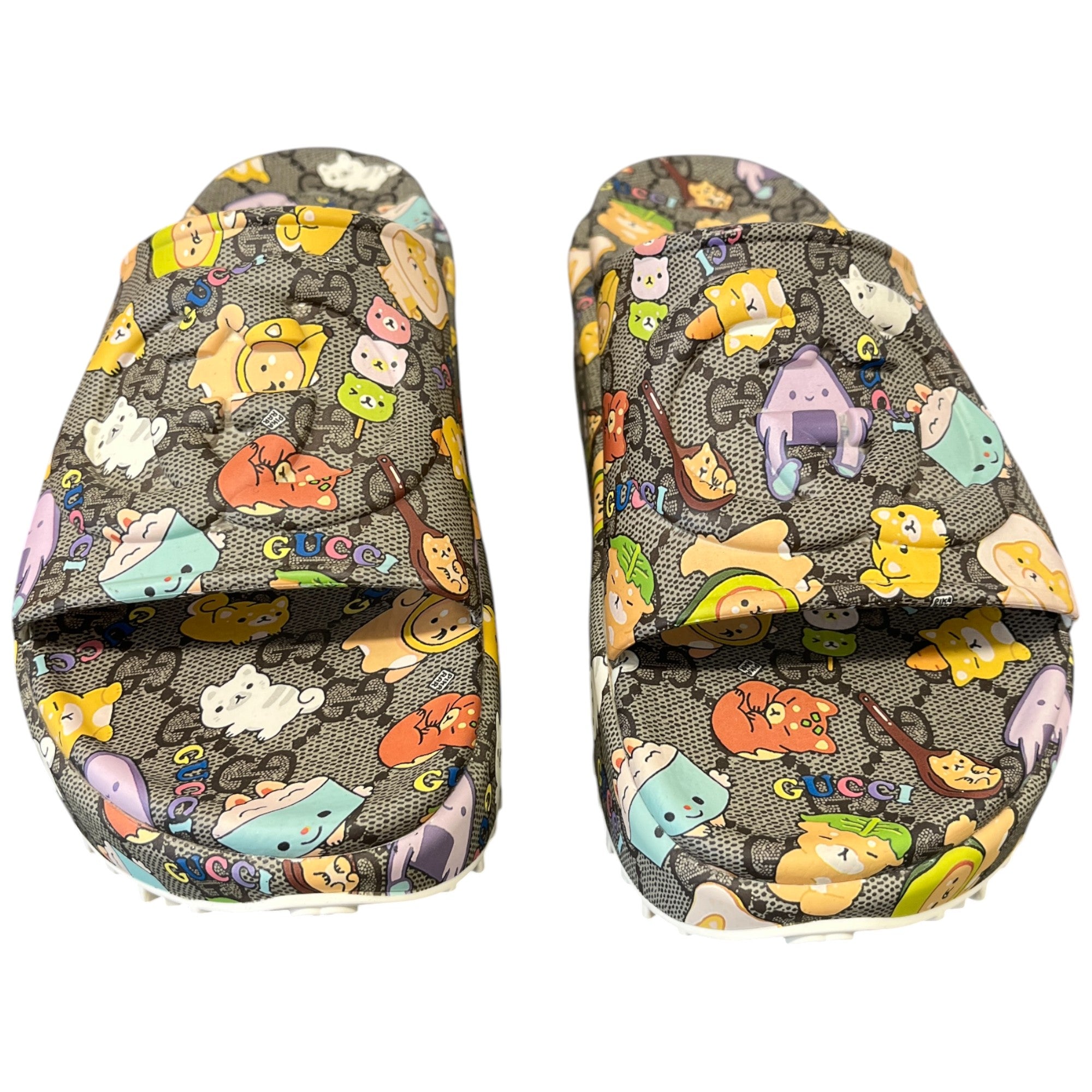Women's Gg Supreme X Pikarar Kawaii Slides Brown Size EU 38 / UK 5