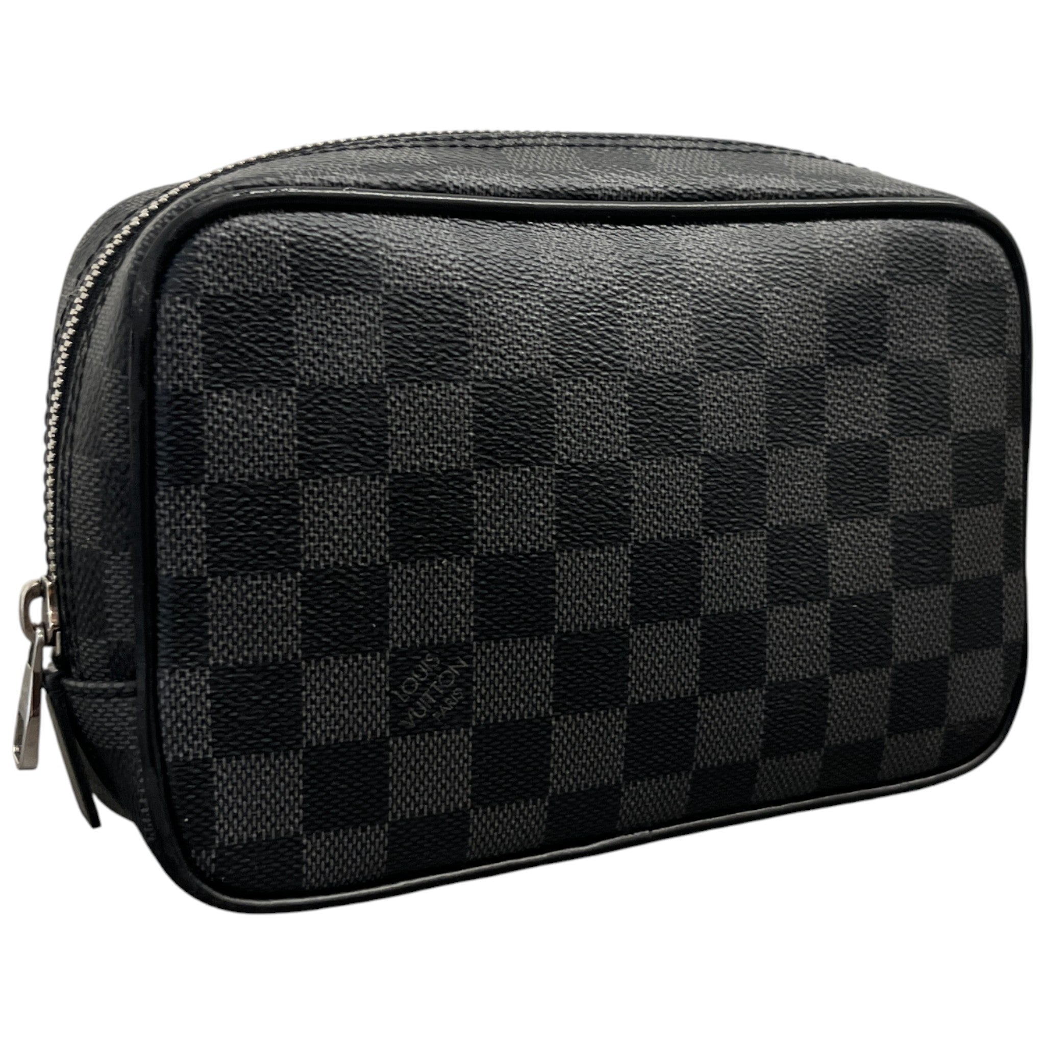 Men's Damier Graphite Pm Toiletry Bag Grey