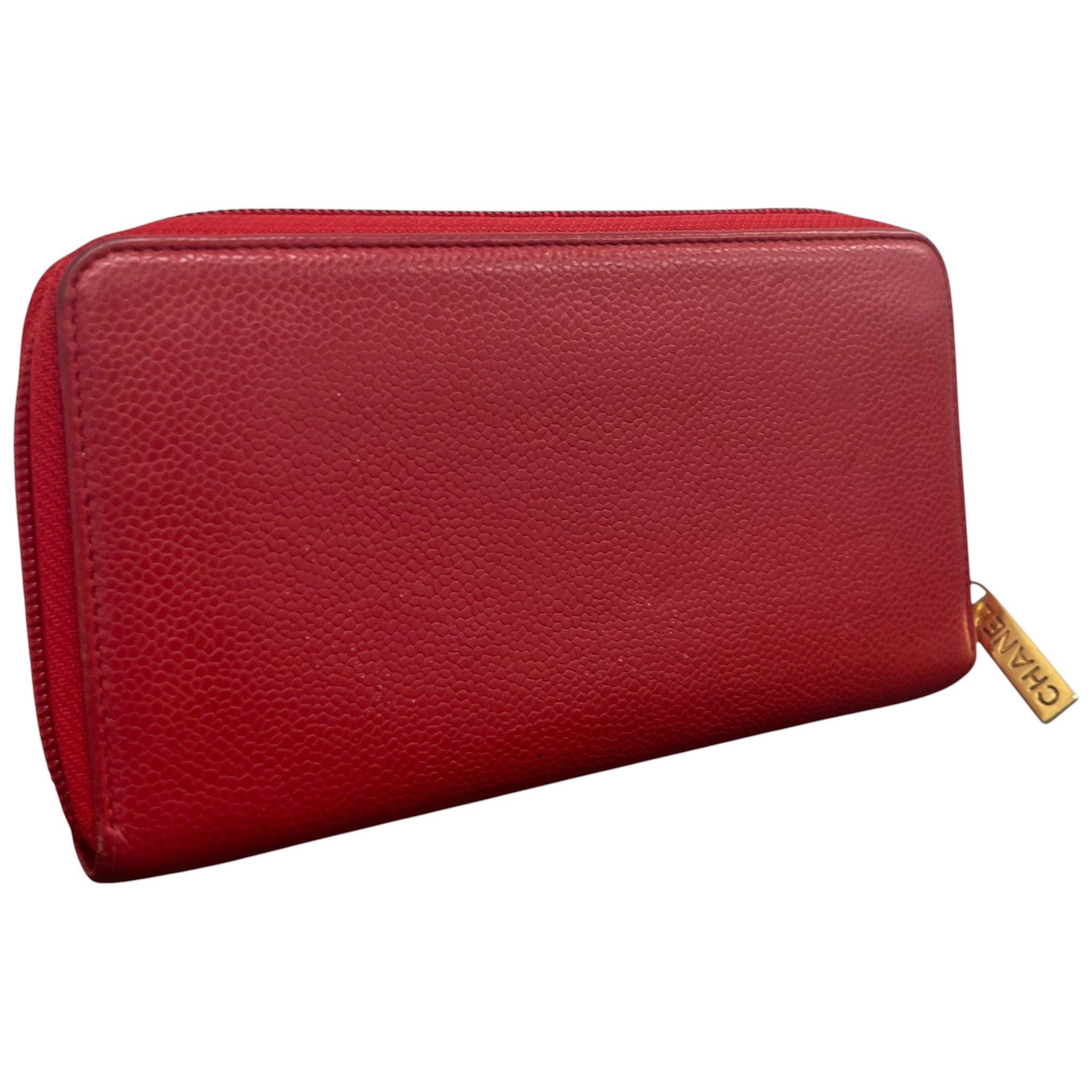 Women's Timeless Cc Zip Around Wallet Red