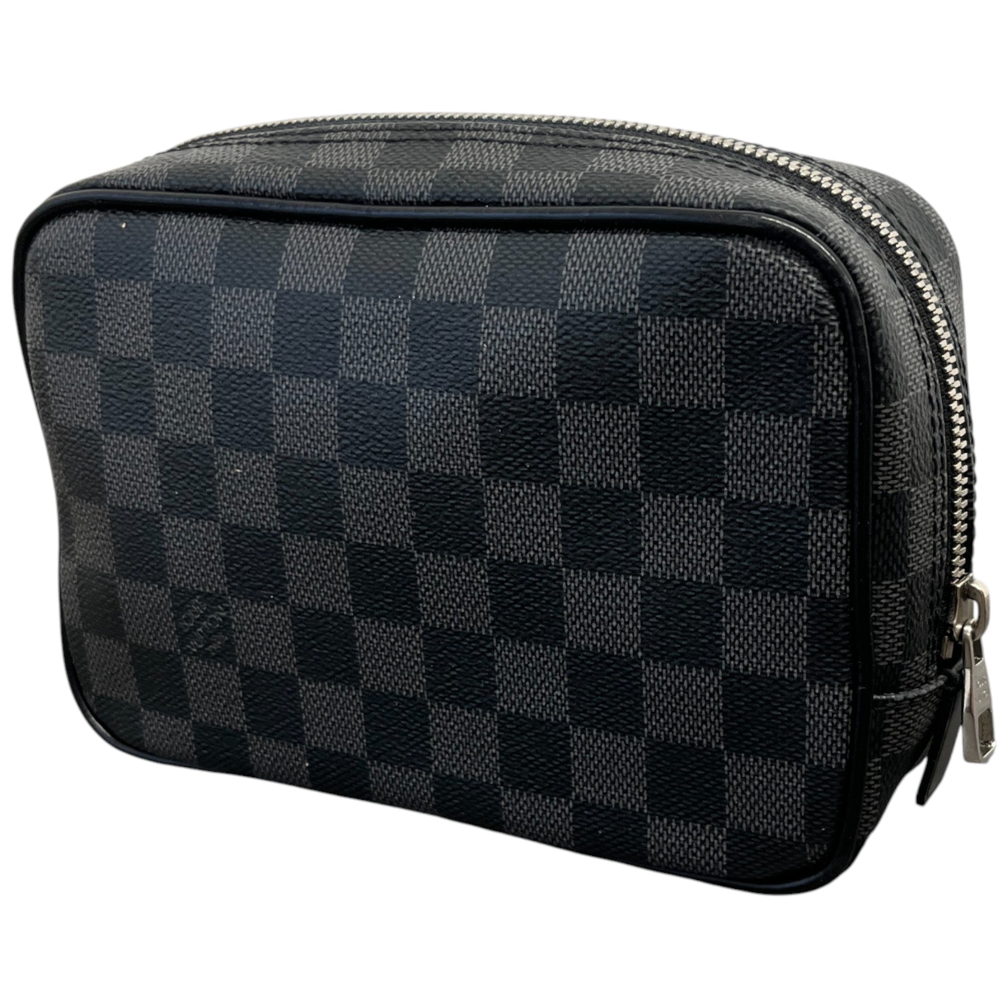 Men's Damier Graphite Pm Toiletry Bag Grey