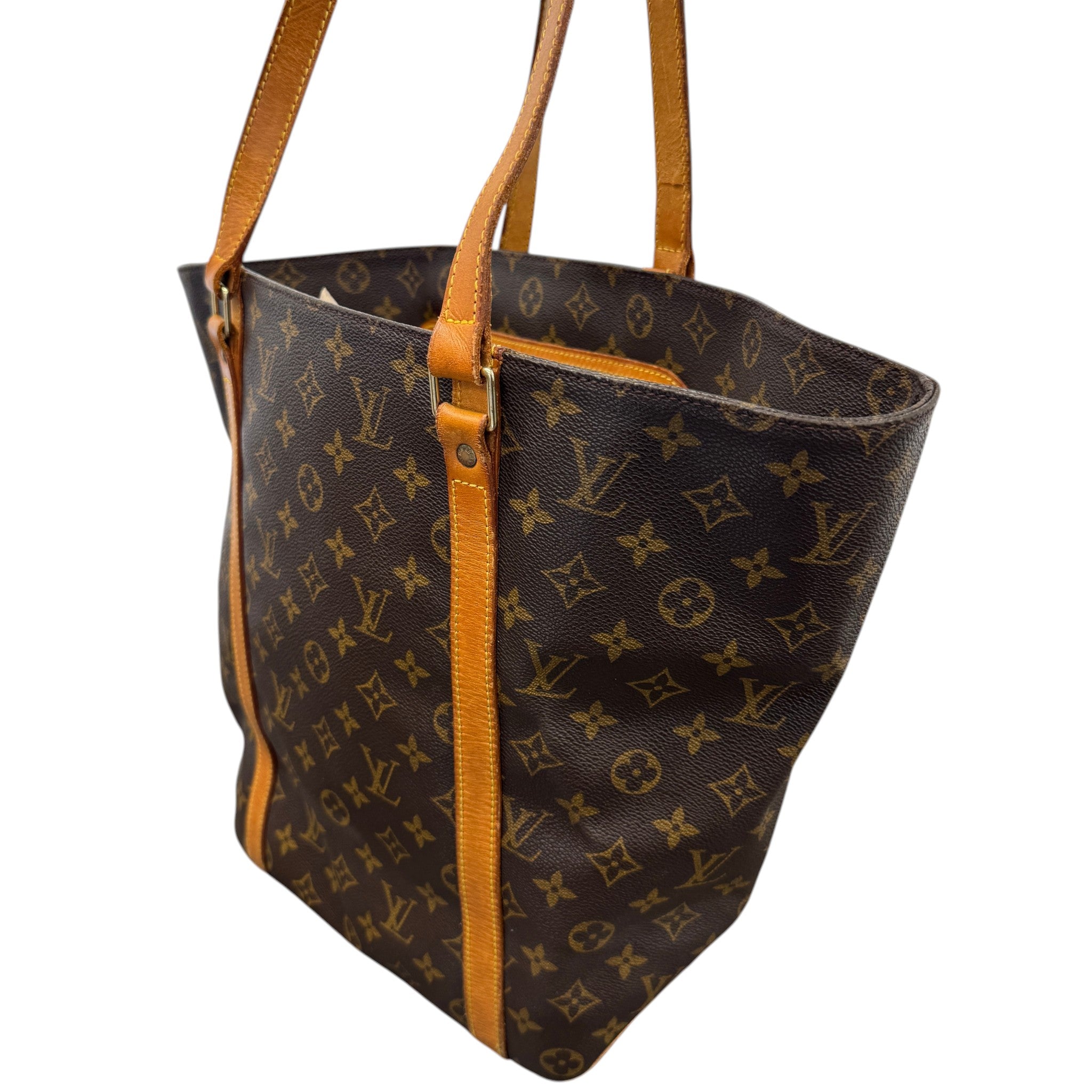 Women's Monogram Sac Shopping Bag Brown