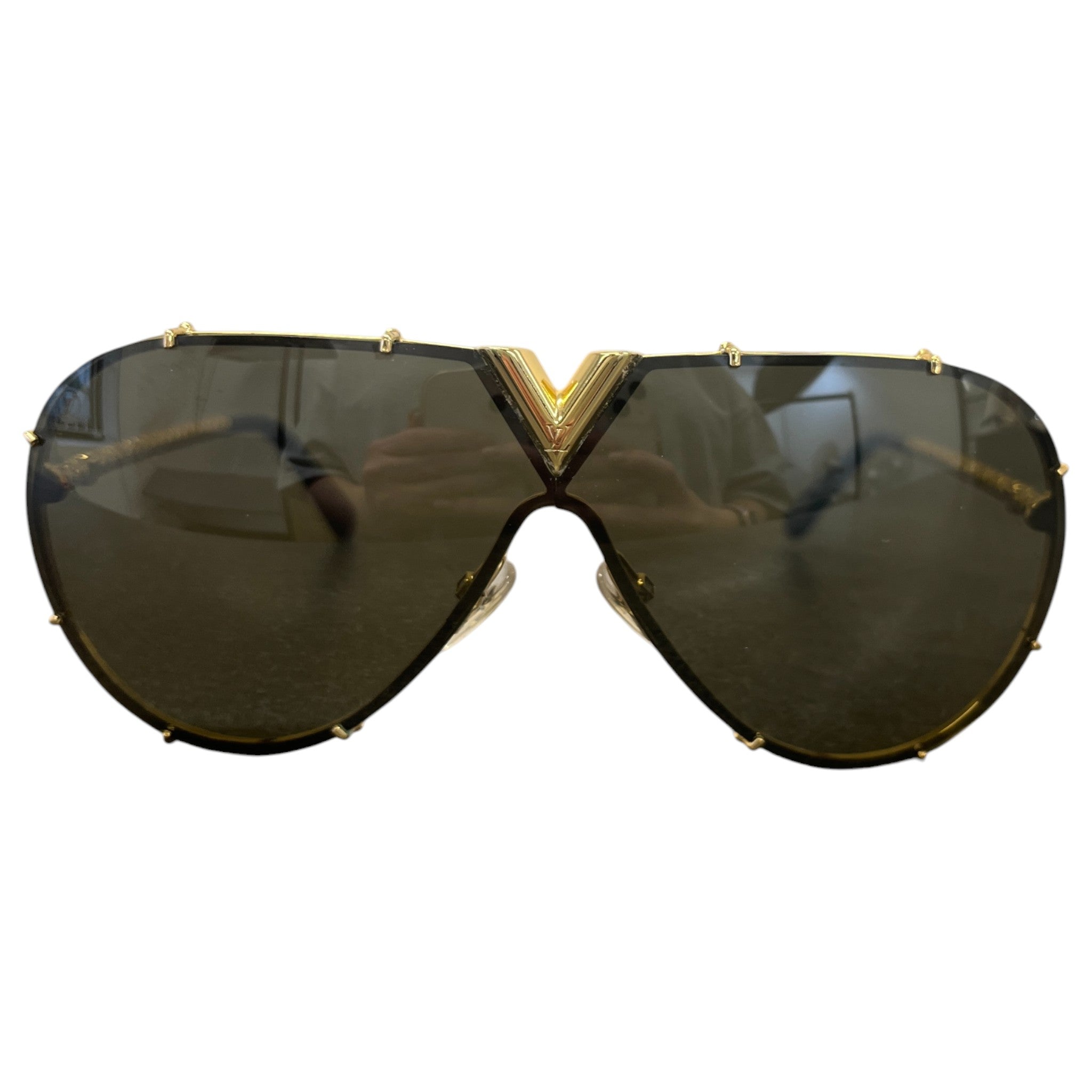 Men's Lv Drive Sunglasses Gold