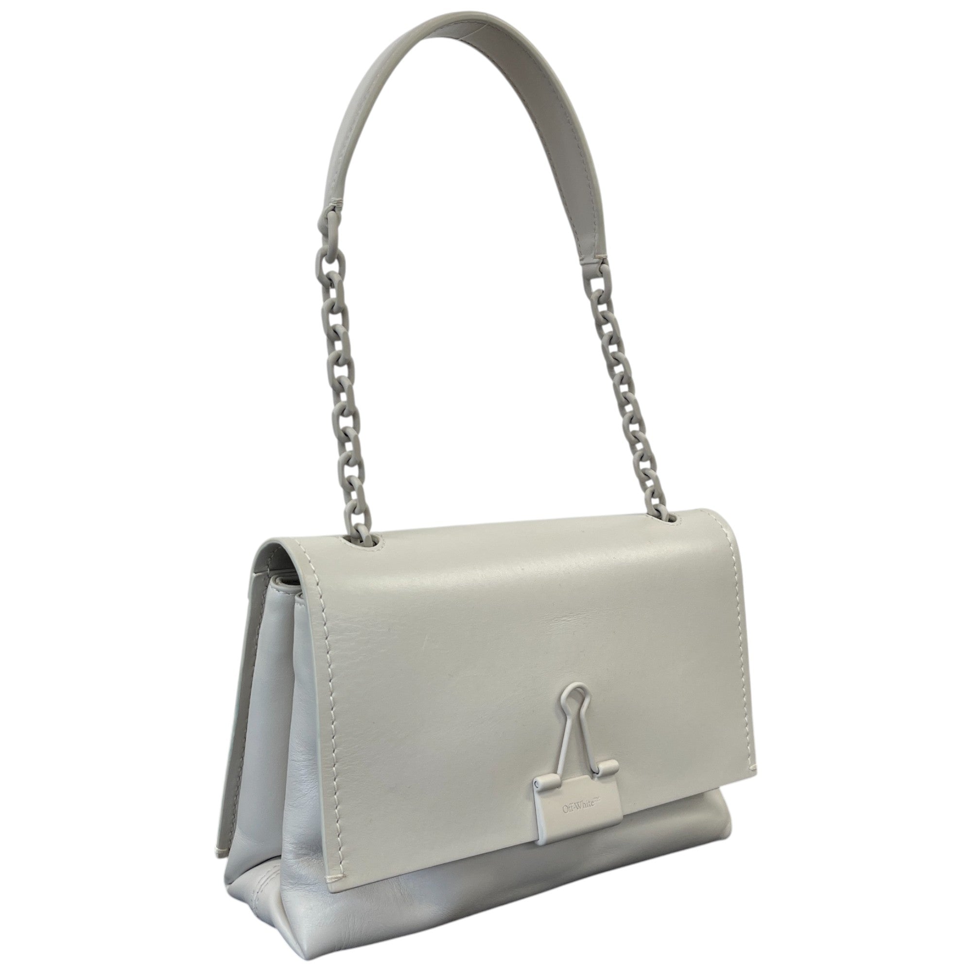 Women's Binder Clip Handbag White
