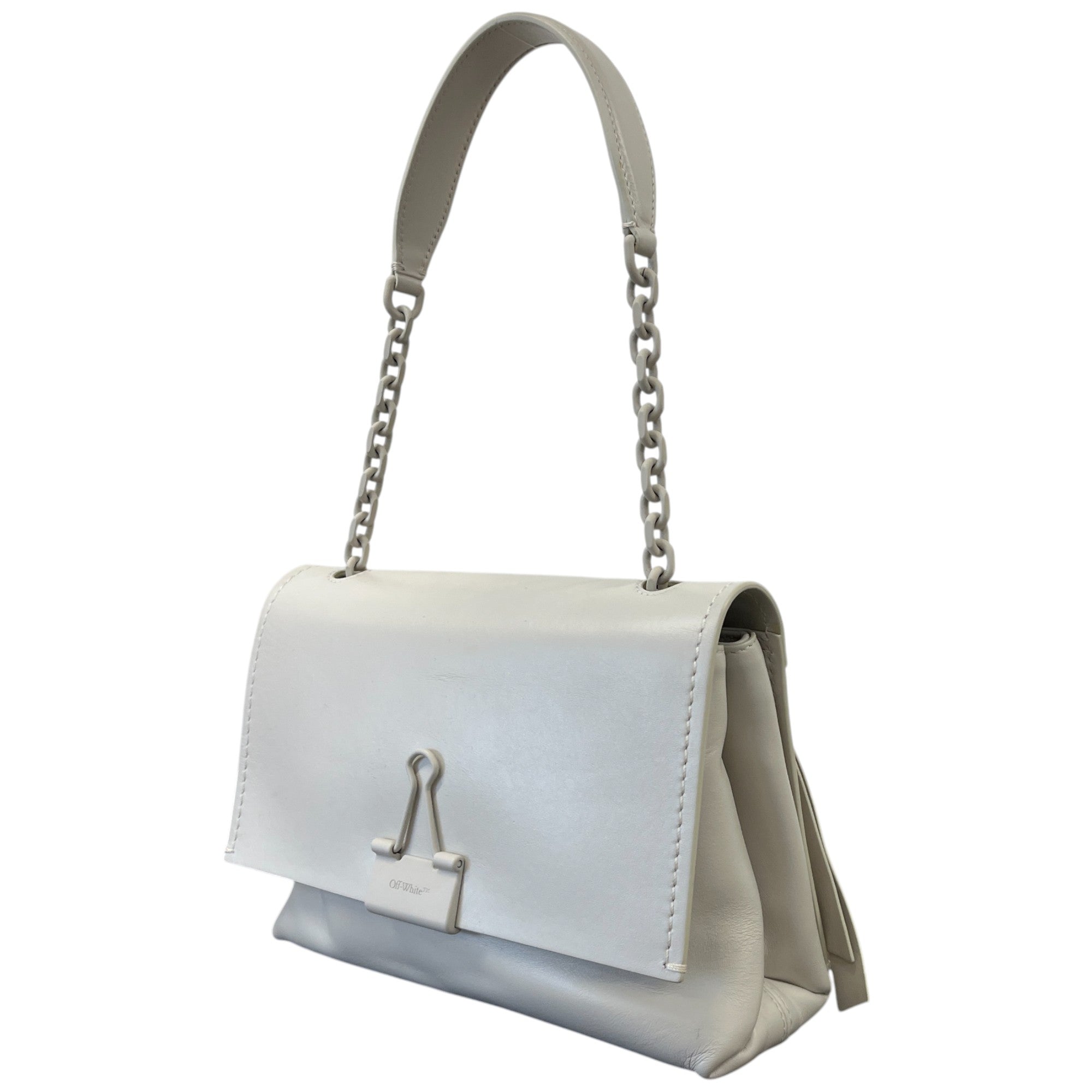 Women's Binder Clip Handbag White