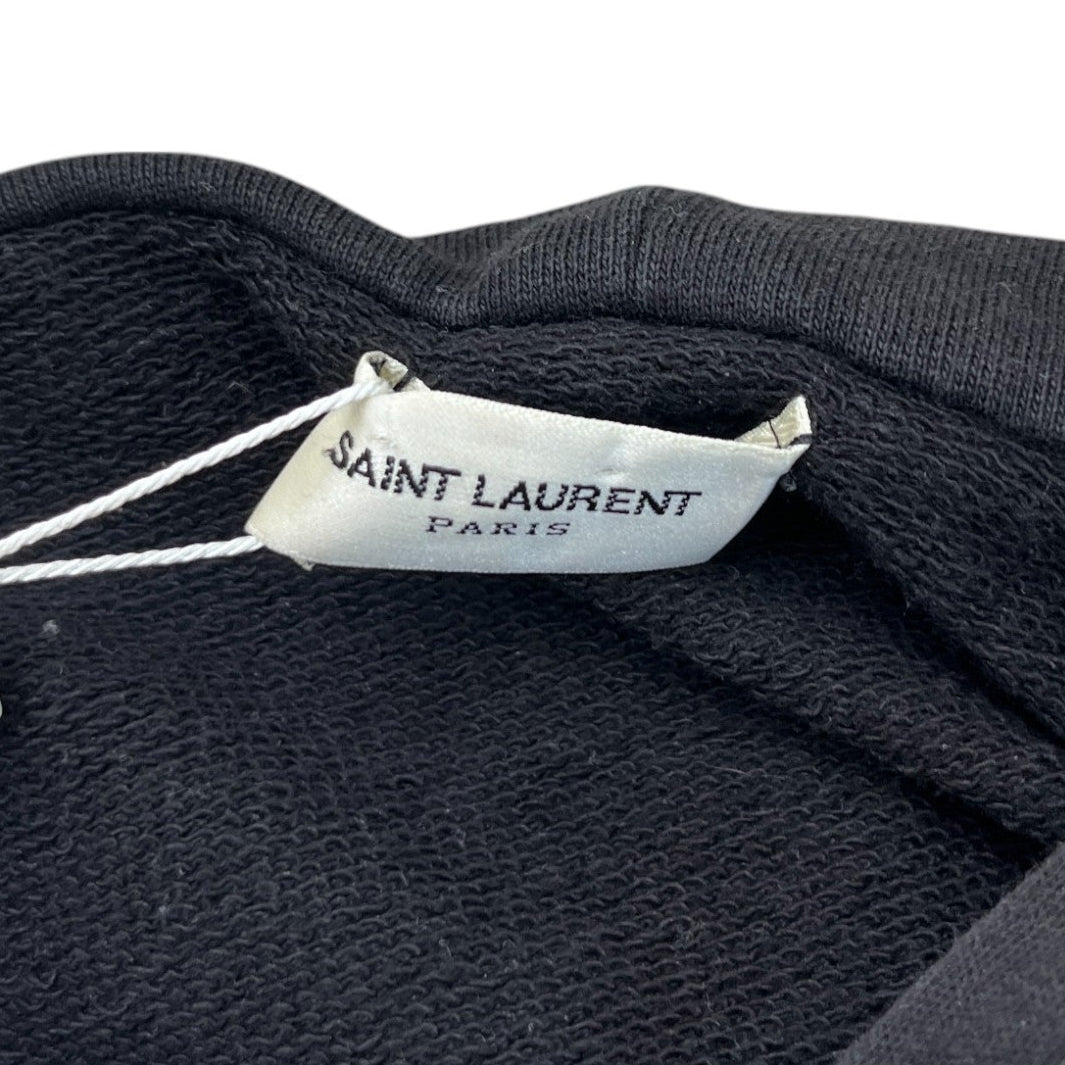 Men's Logo Print Hoodie Black Size M