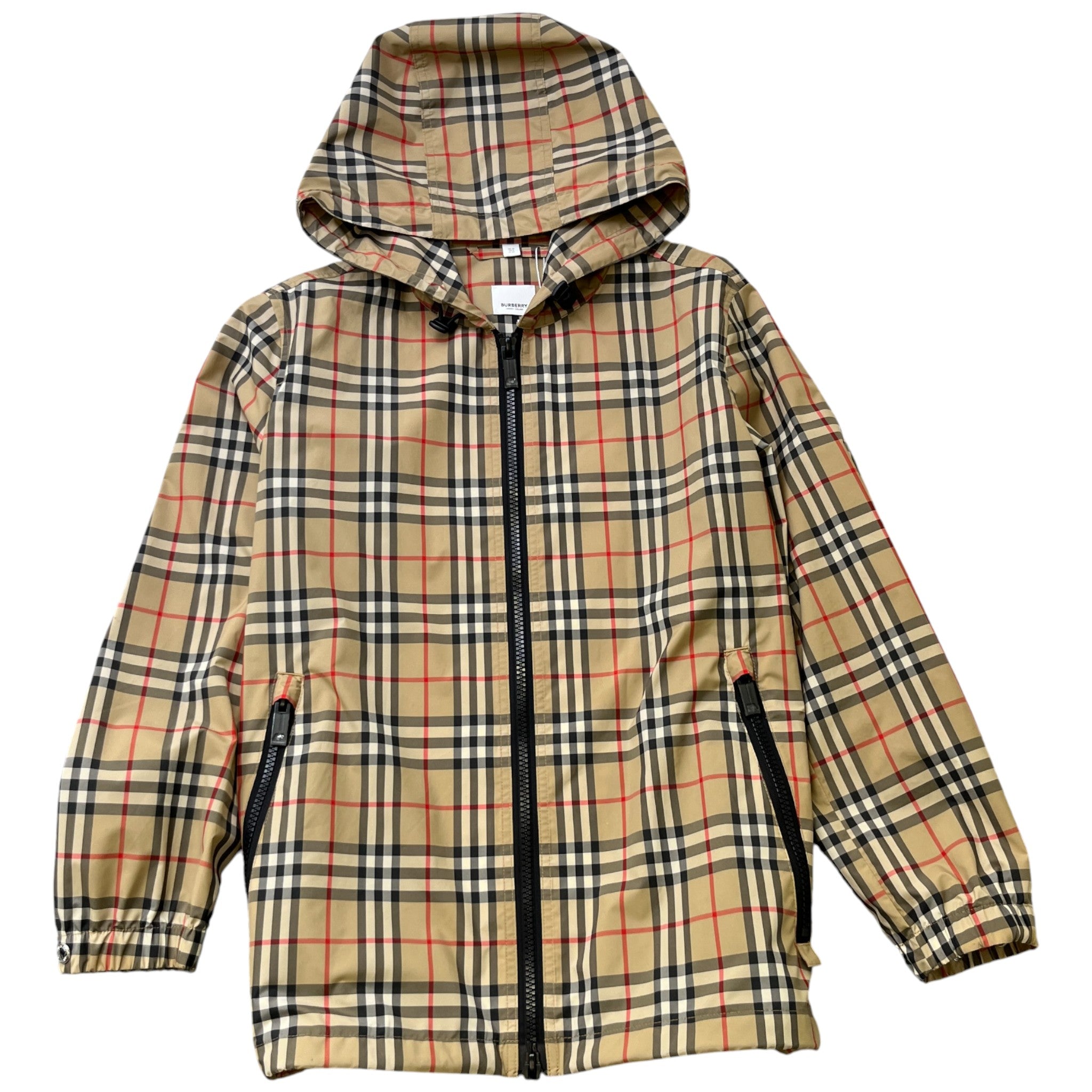 Women's Checkered Jacket Beige Size 1 / UK 10