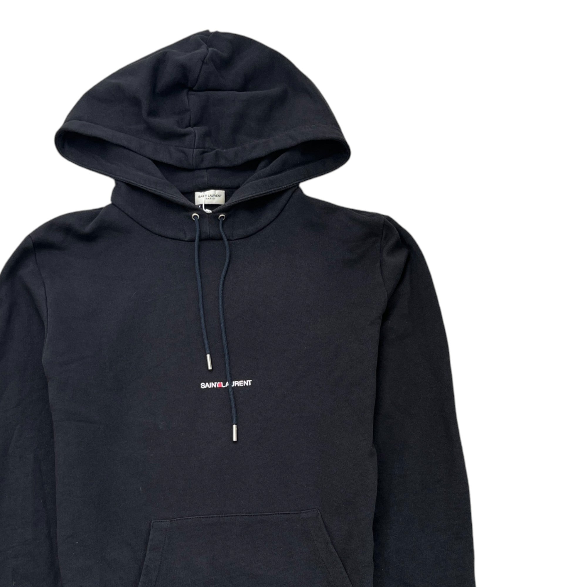 Men's Logo Print Hoodie Black Size M