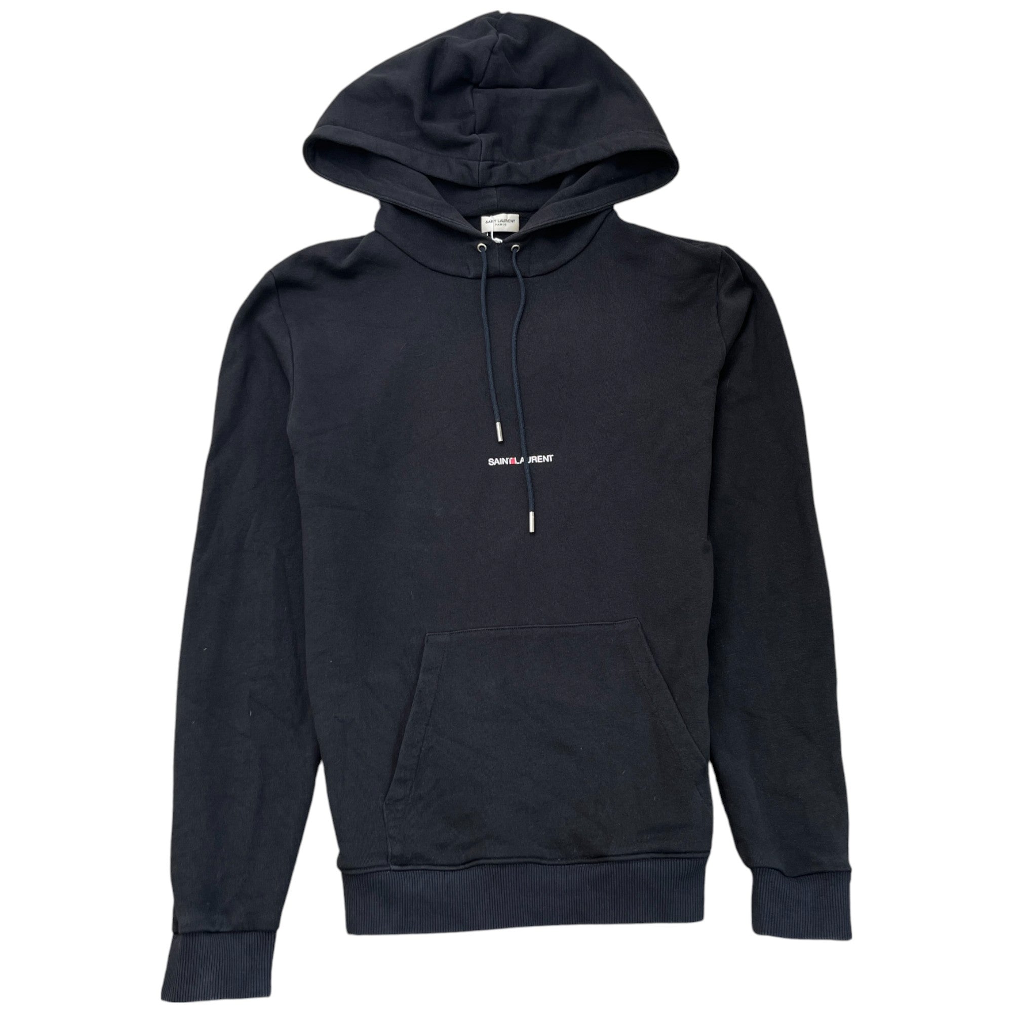 Men's Logo Print Hoodie Black Size M