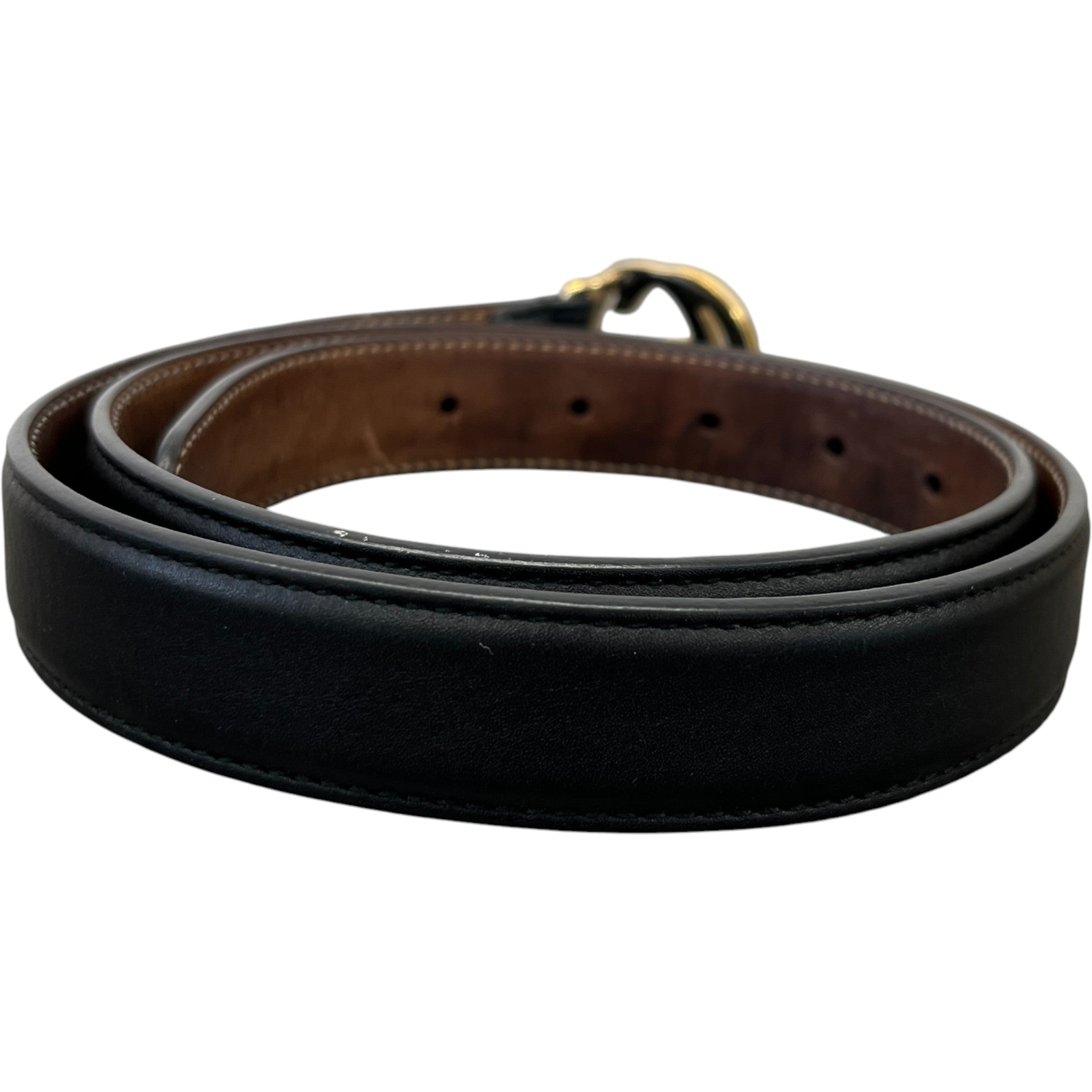 Women's Interlocking G Belt Black Size 85CM / UK 10