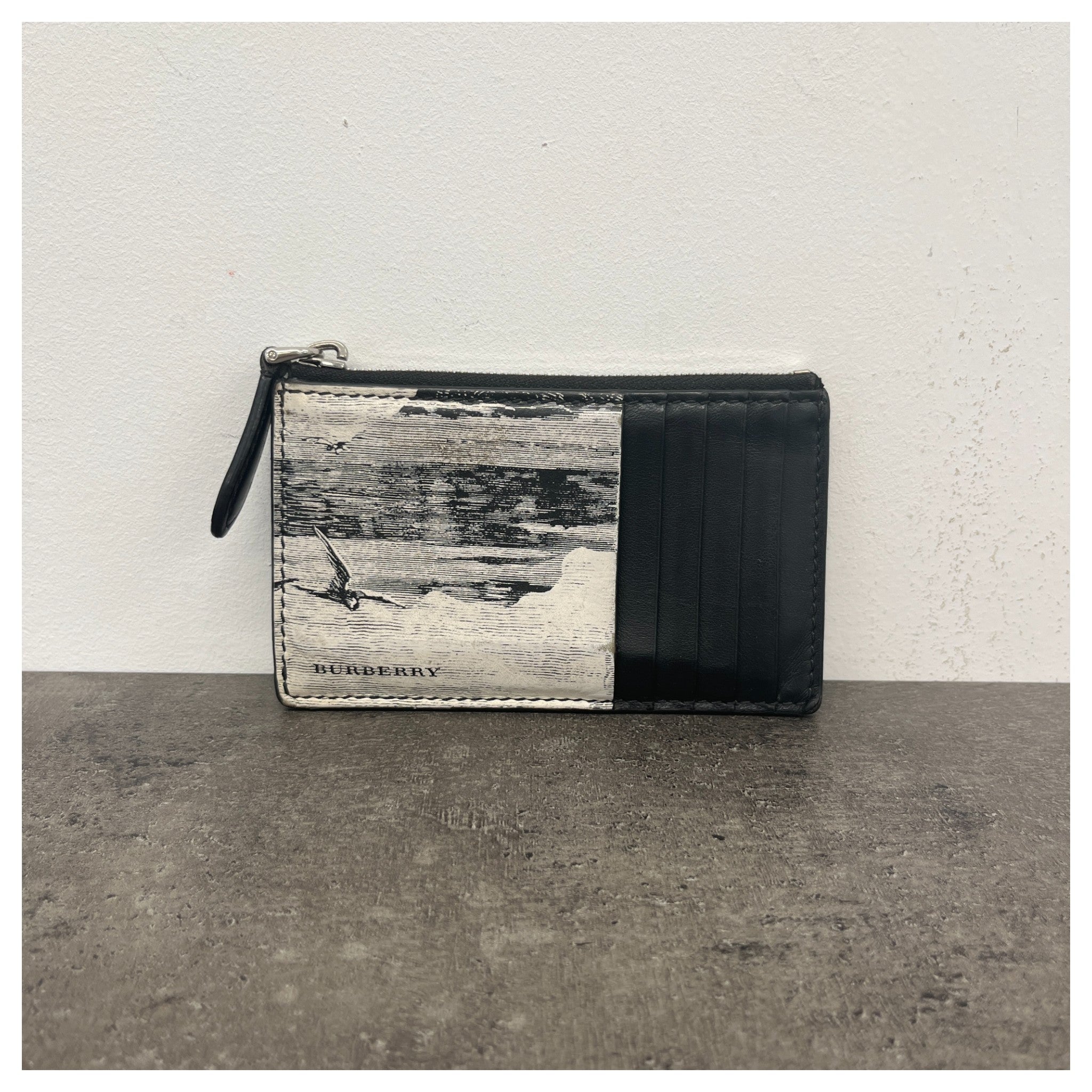 Men's Logo Print Wallet Black