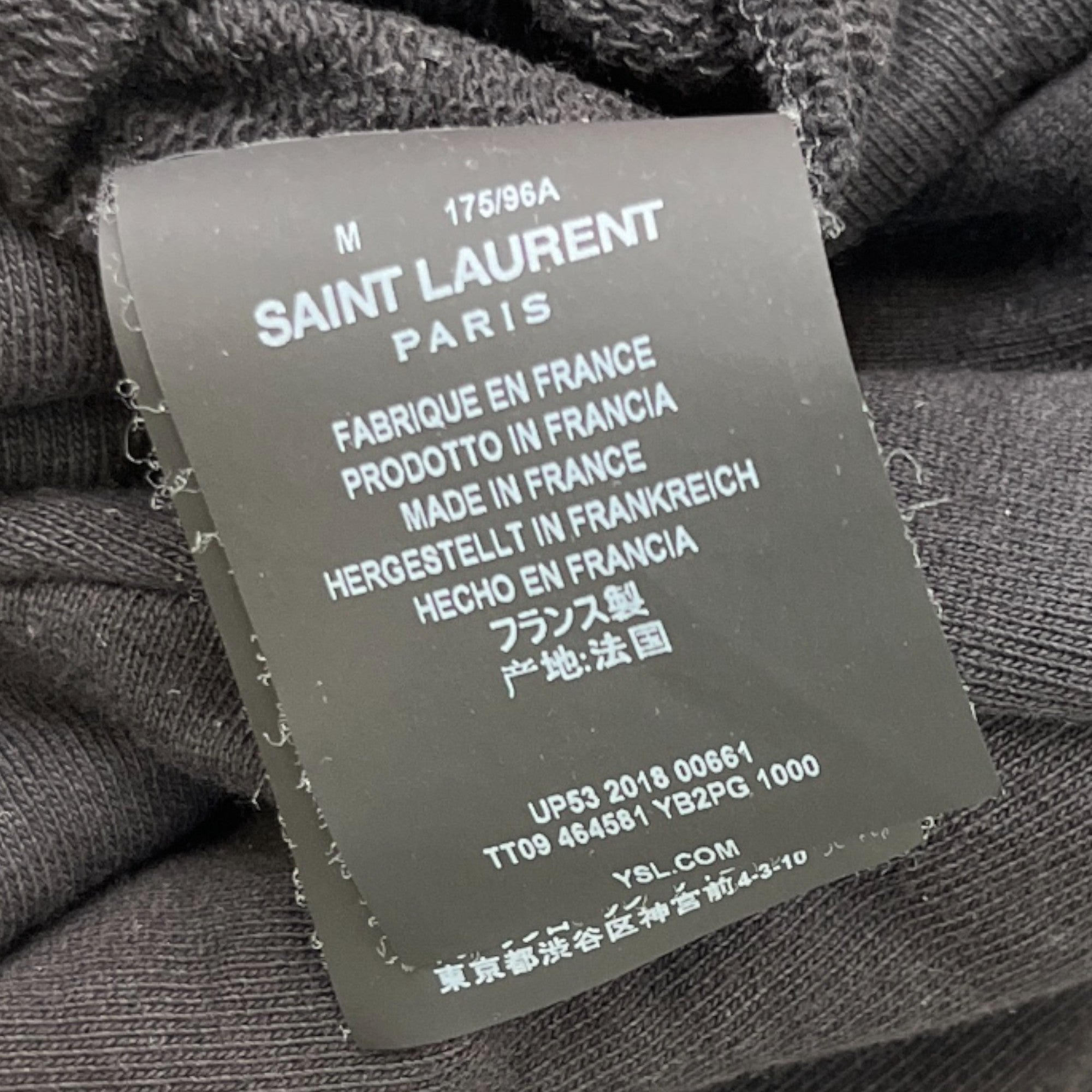 Men's Logo Print Hoodie Black Size M