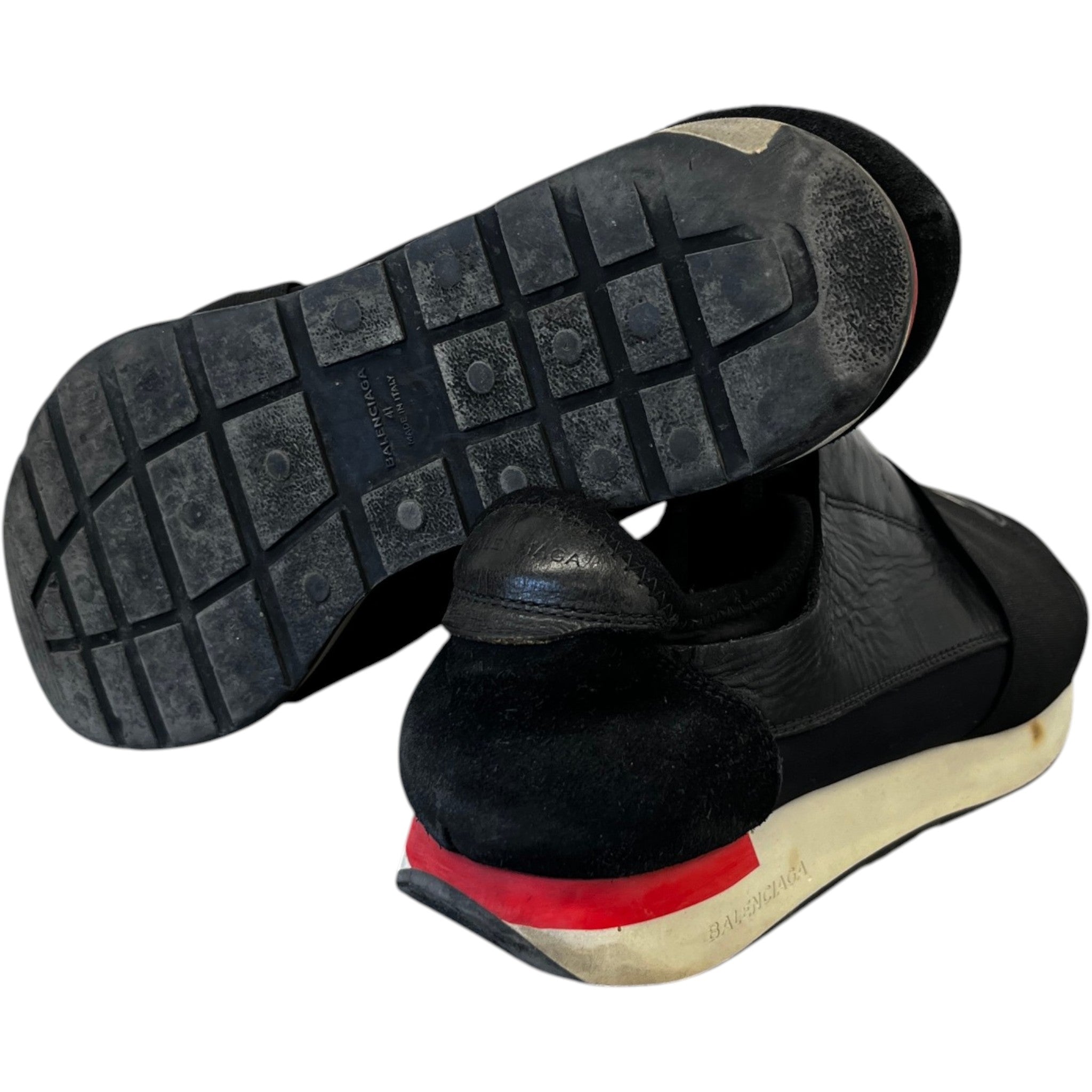 Men's Race Runner Low Trainers Black Size EU 41 / UK 7