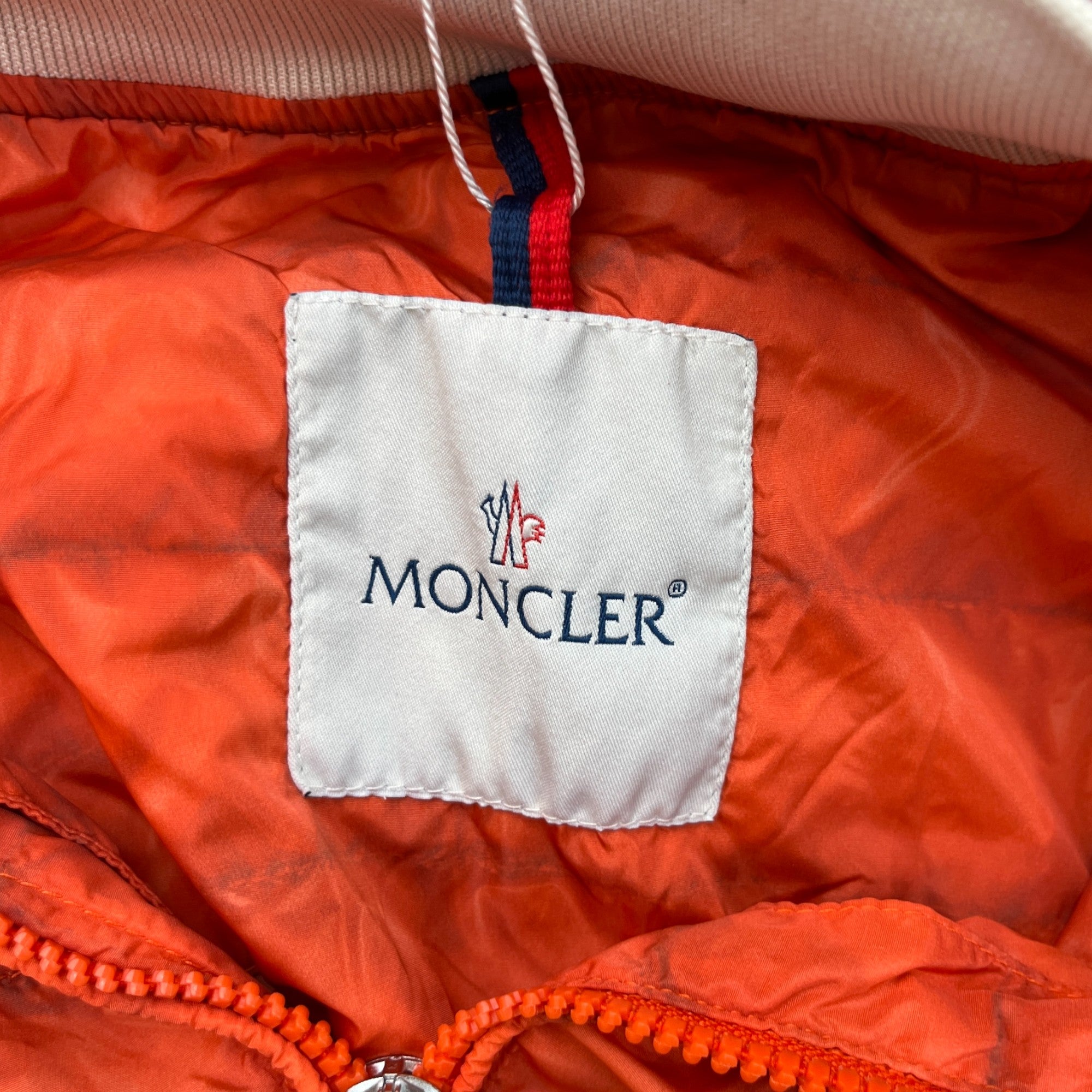 Men's Zip Up Windbreaker Orange Size 3 / L