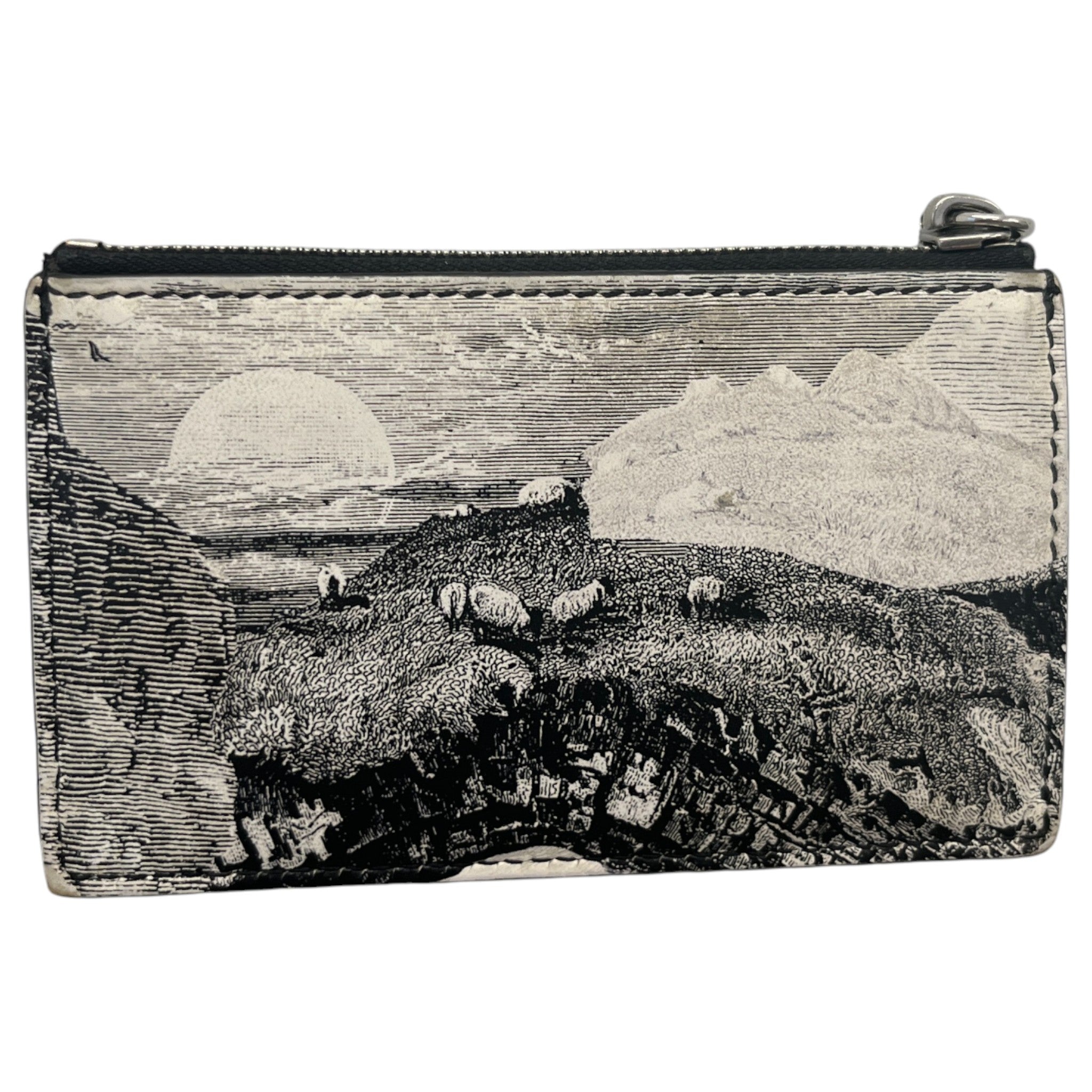 Men's Logo Print Wallet Black