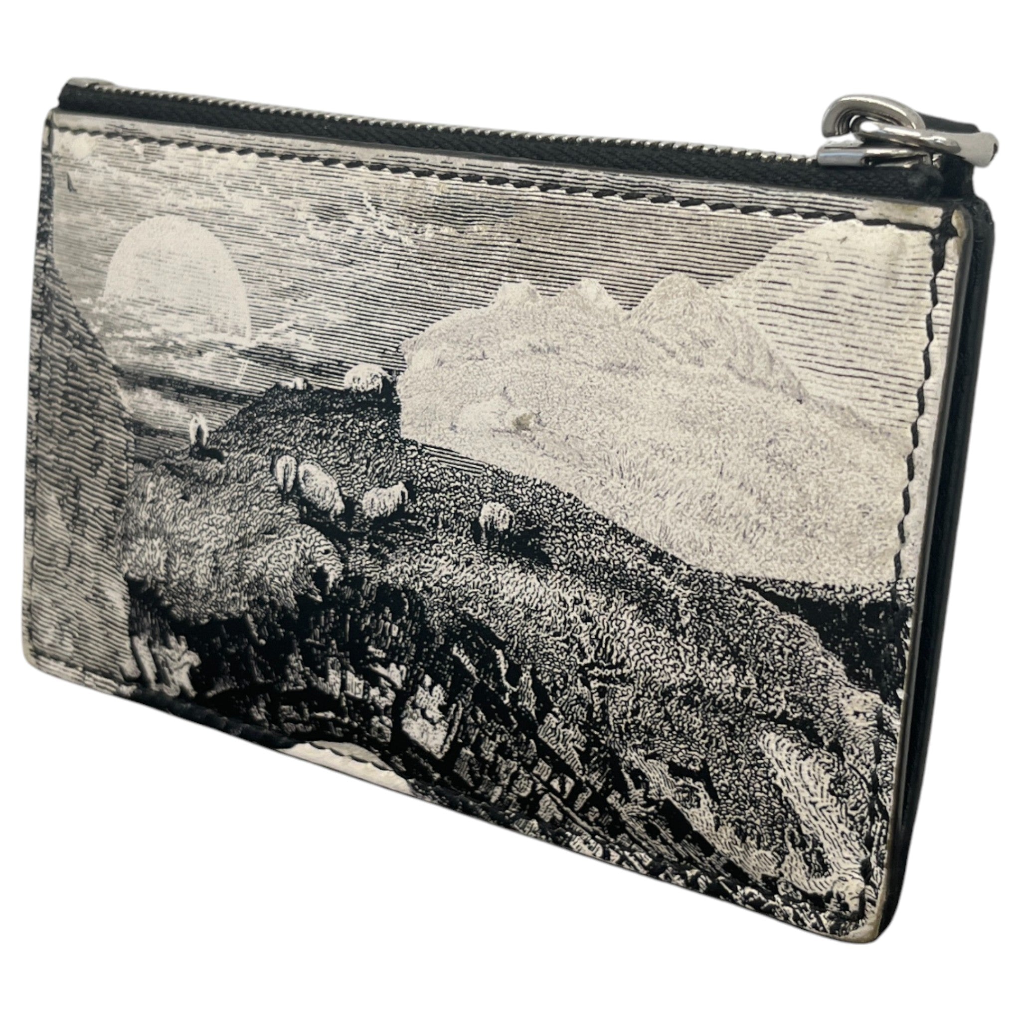 Men's Logo Print Wallet Black