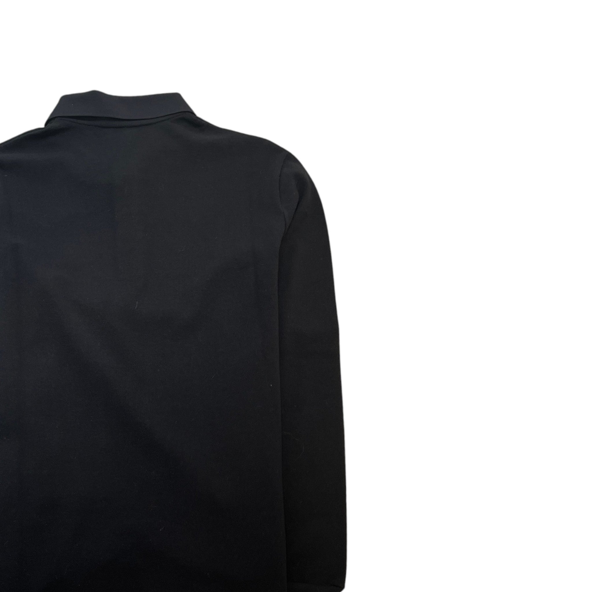Men's Embroidered Logo Polo Shirt Black Size XS