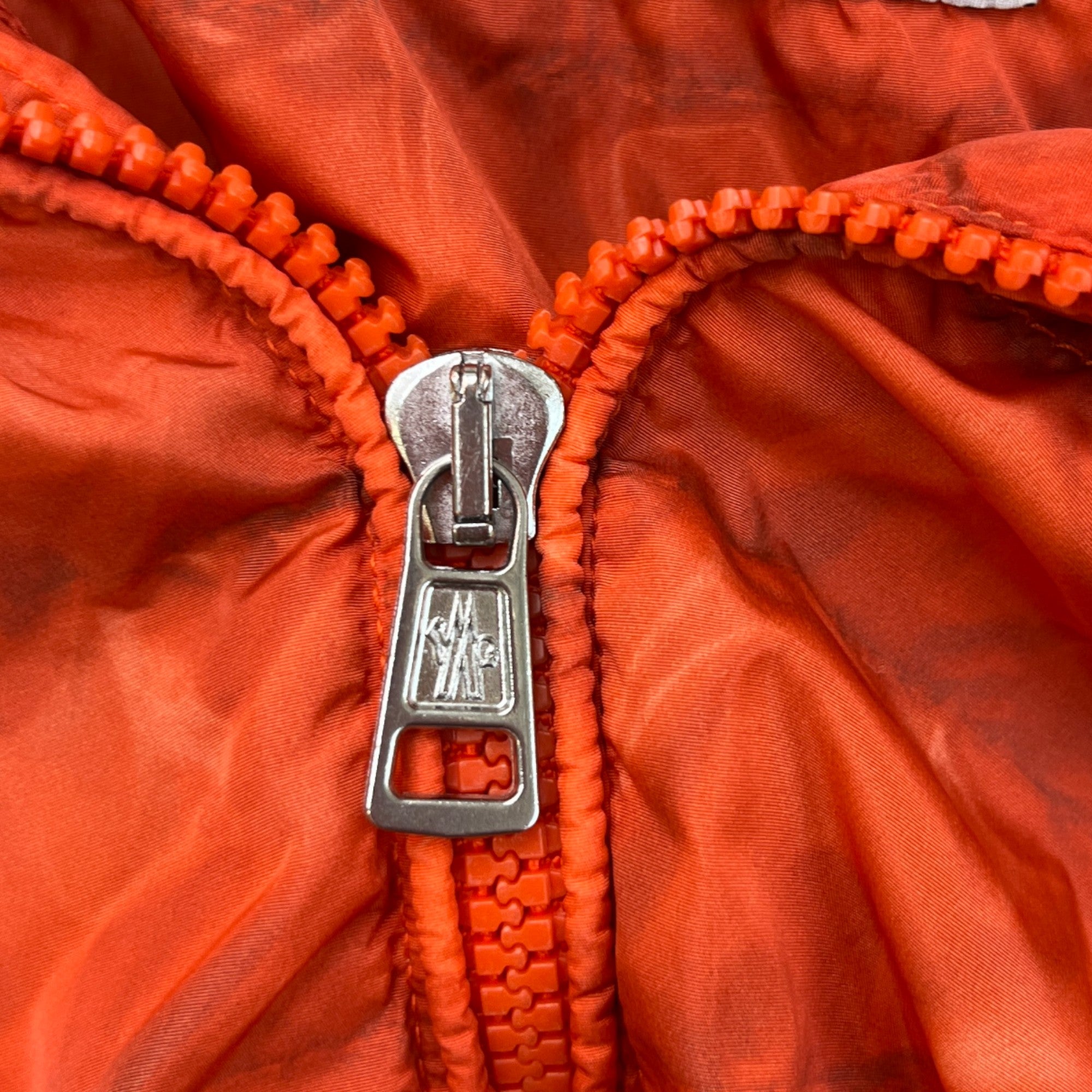 Men's Zip Up Windbreaker Orange Size 3 / L