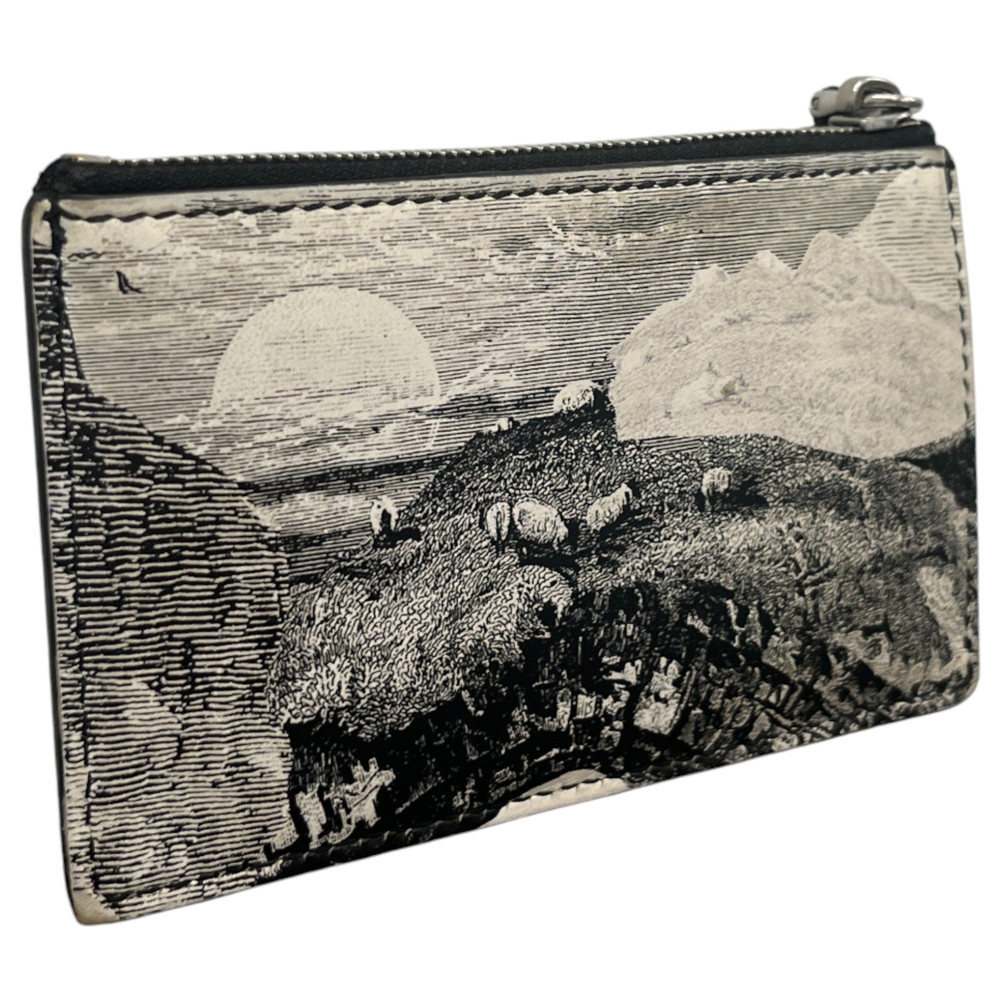 Men's Logo Print Wallet Black