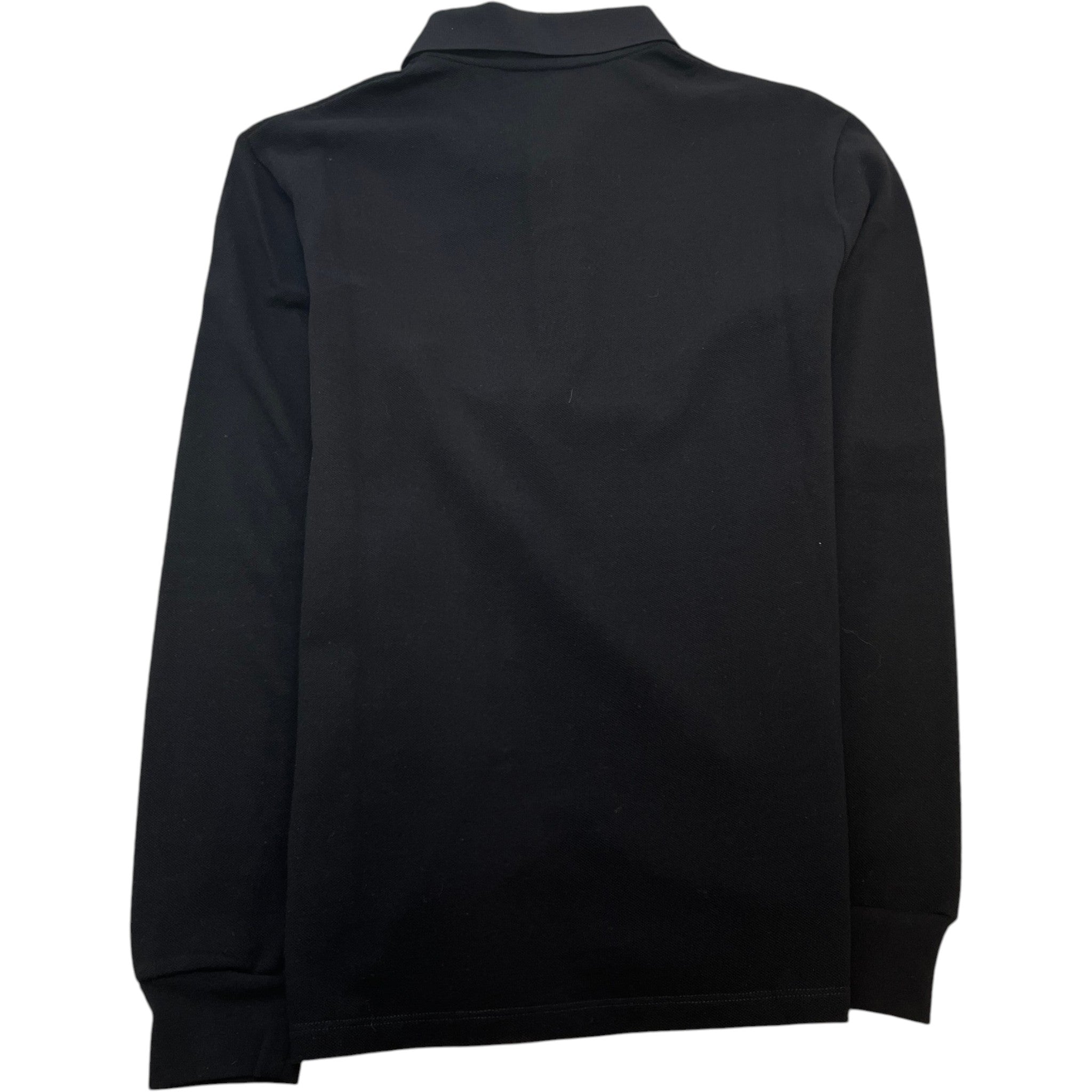 Men's Embroidered Logo Polo Shirt Black Size XS