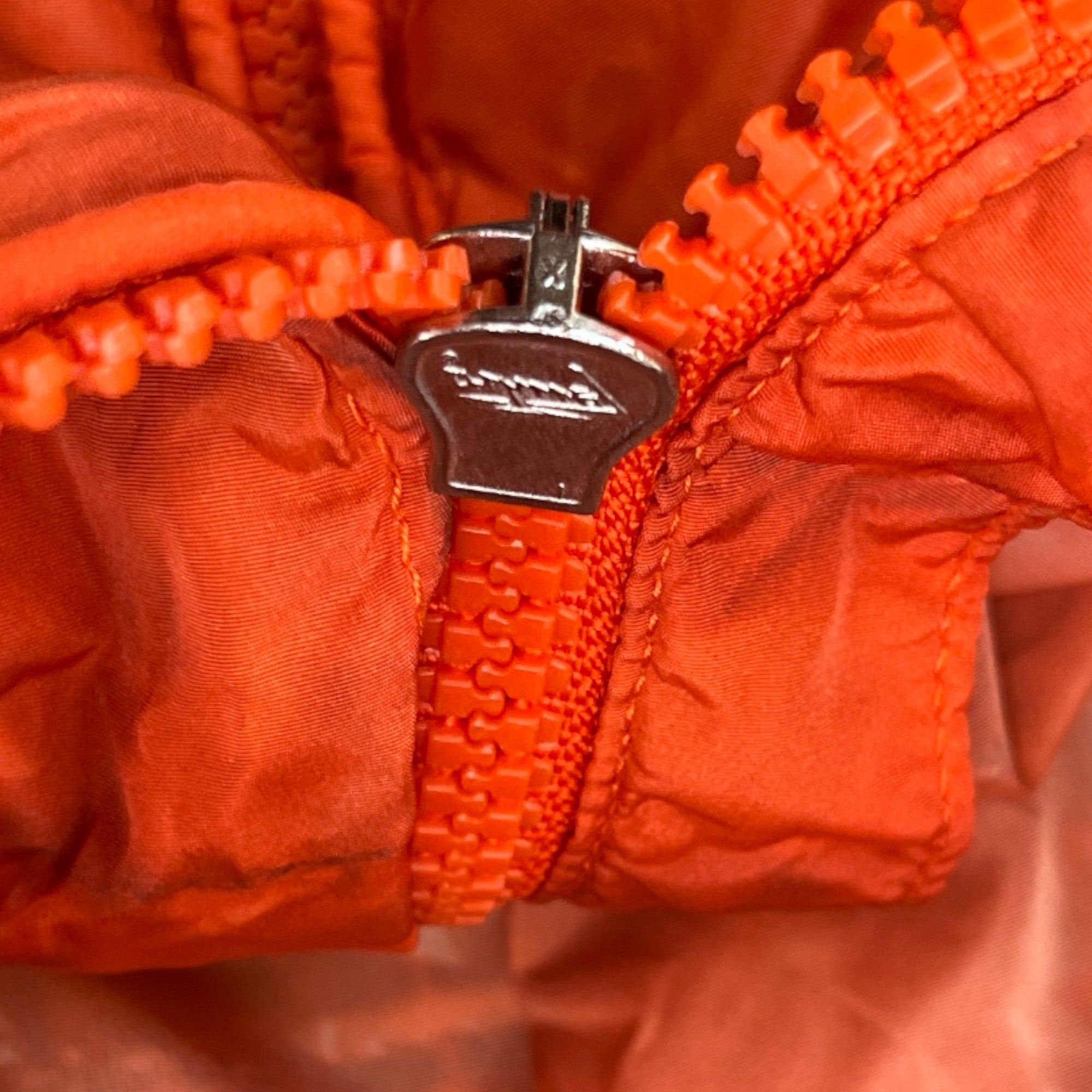 Men's Zip Up Windbreaker Orange Size 3 / L