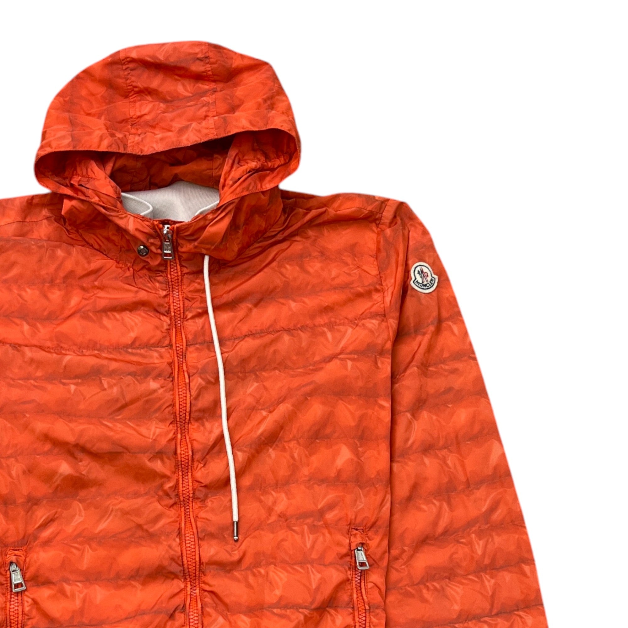 Men's Zip Up Windbreaker Orange Size 3 / L
