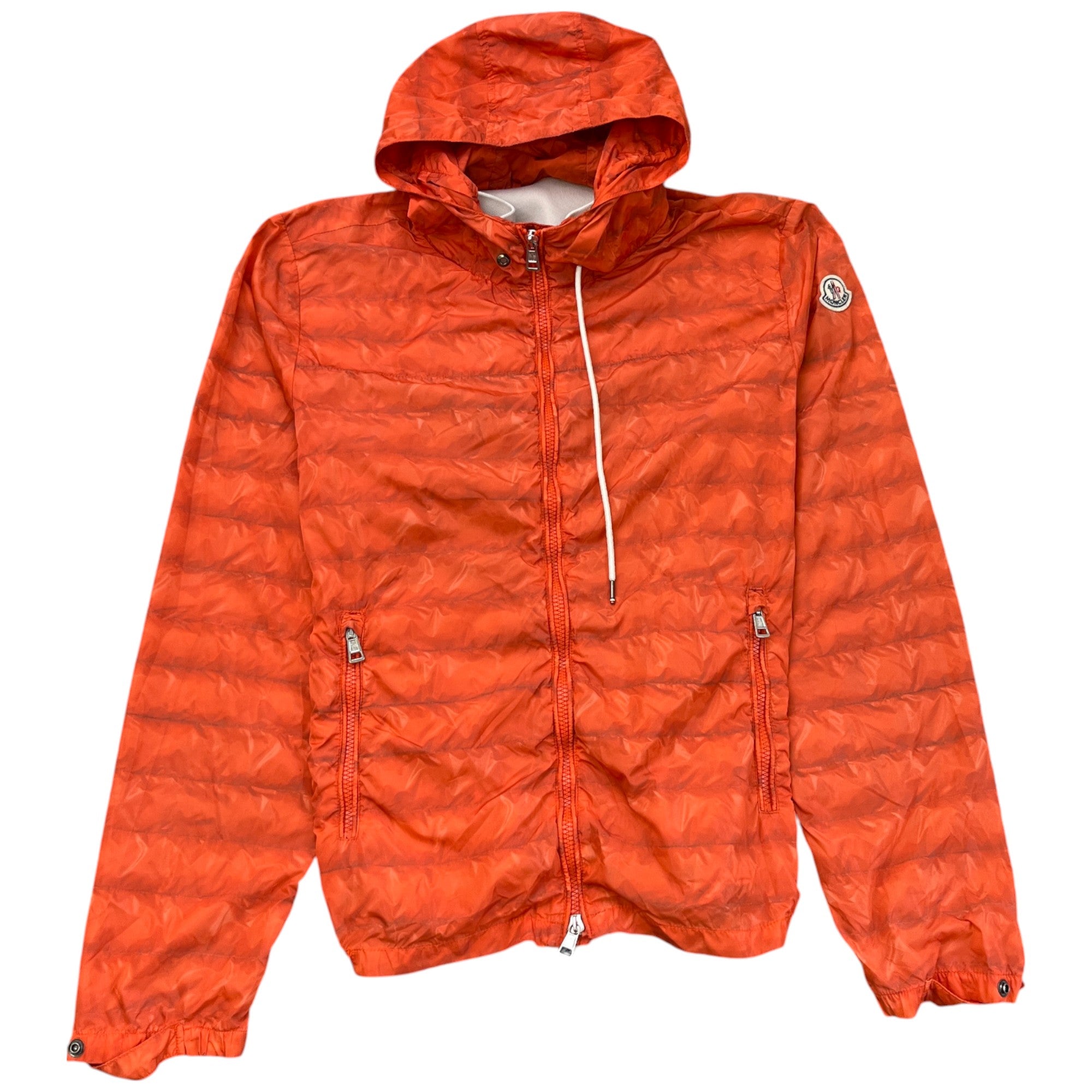 Men's Zip Up Windbreaker Orange Size 3 / L