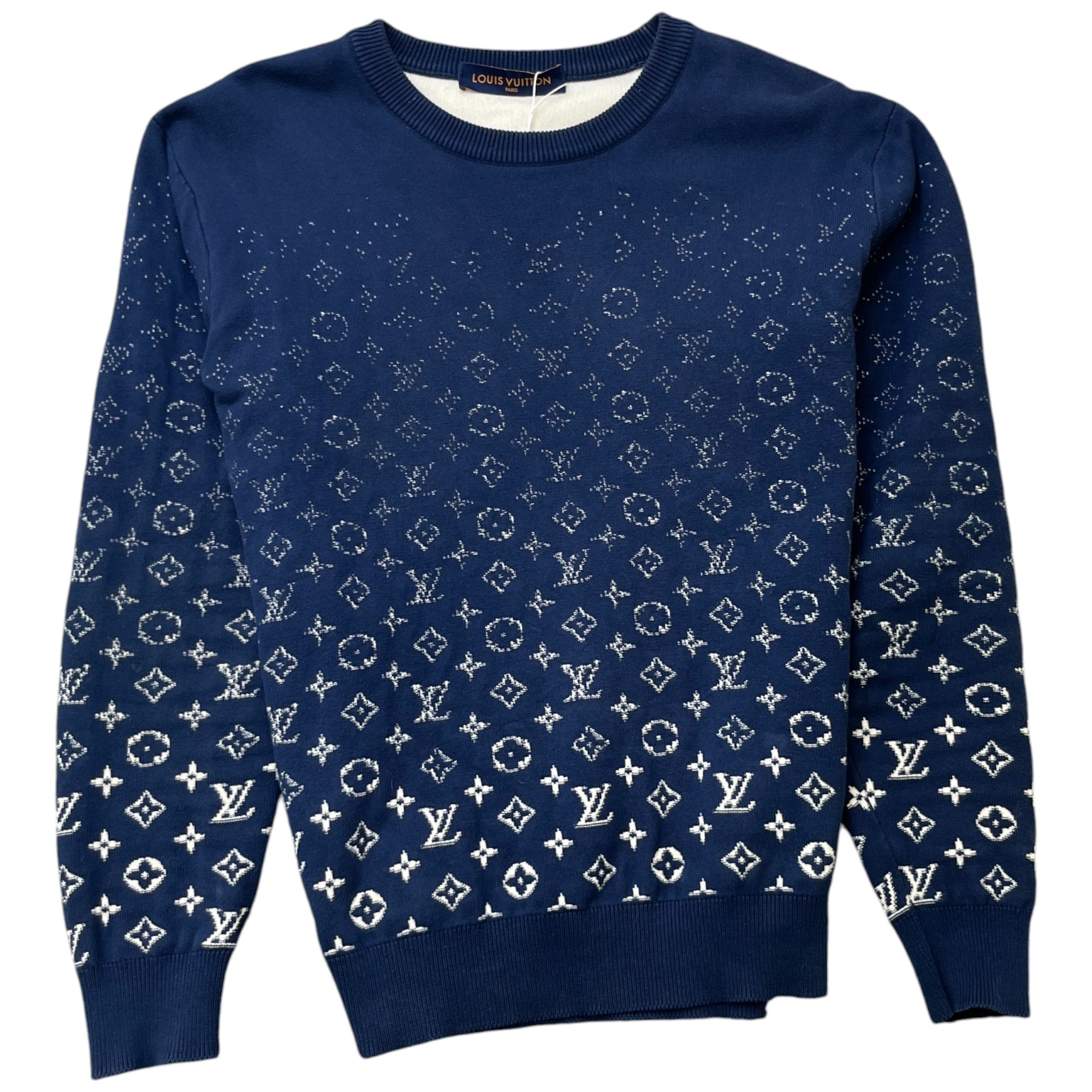 Men's Monogram Gradient Jumper Navy Size S