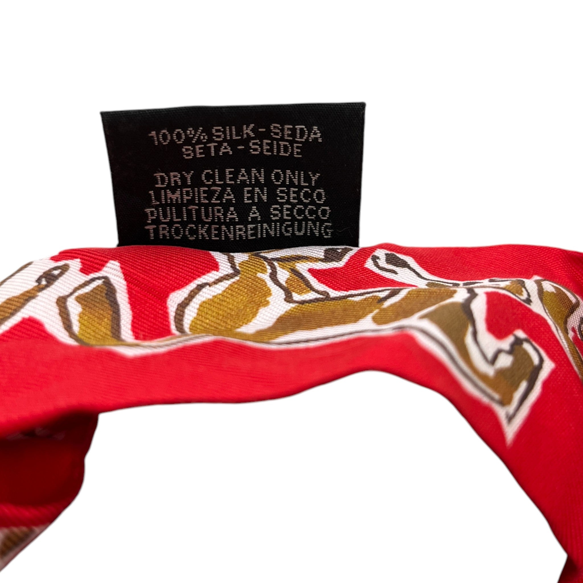Women's Horse Twilly Scarf Red