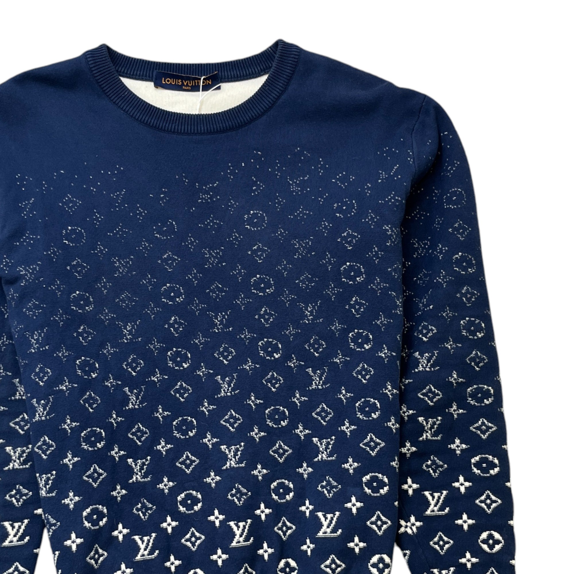 Men's Monogram Gradient Jumper Navy Size S