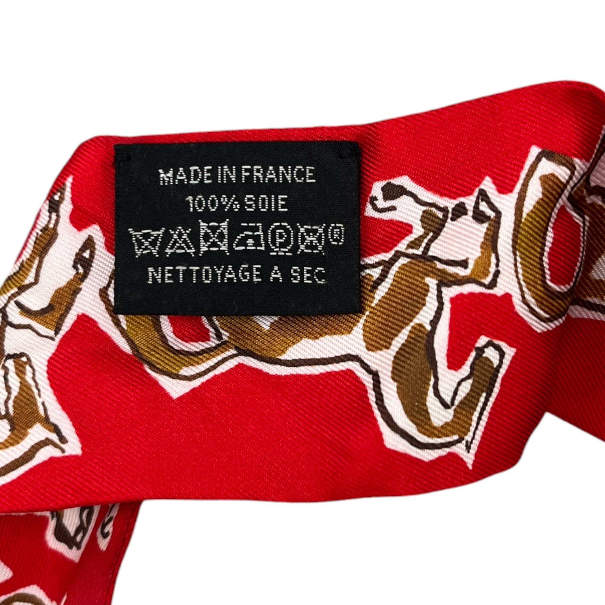 Women's Horse Twilly Scarf Red