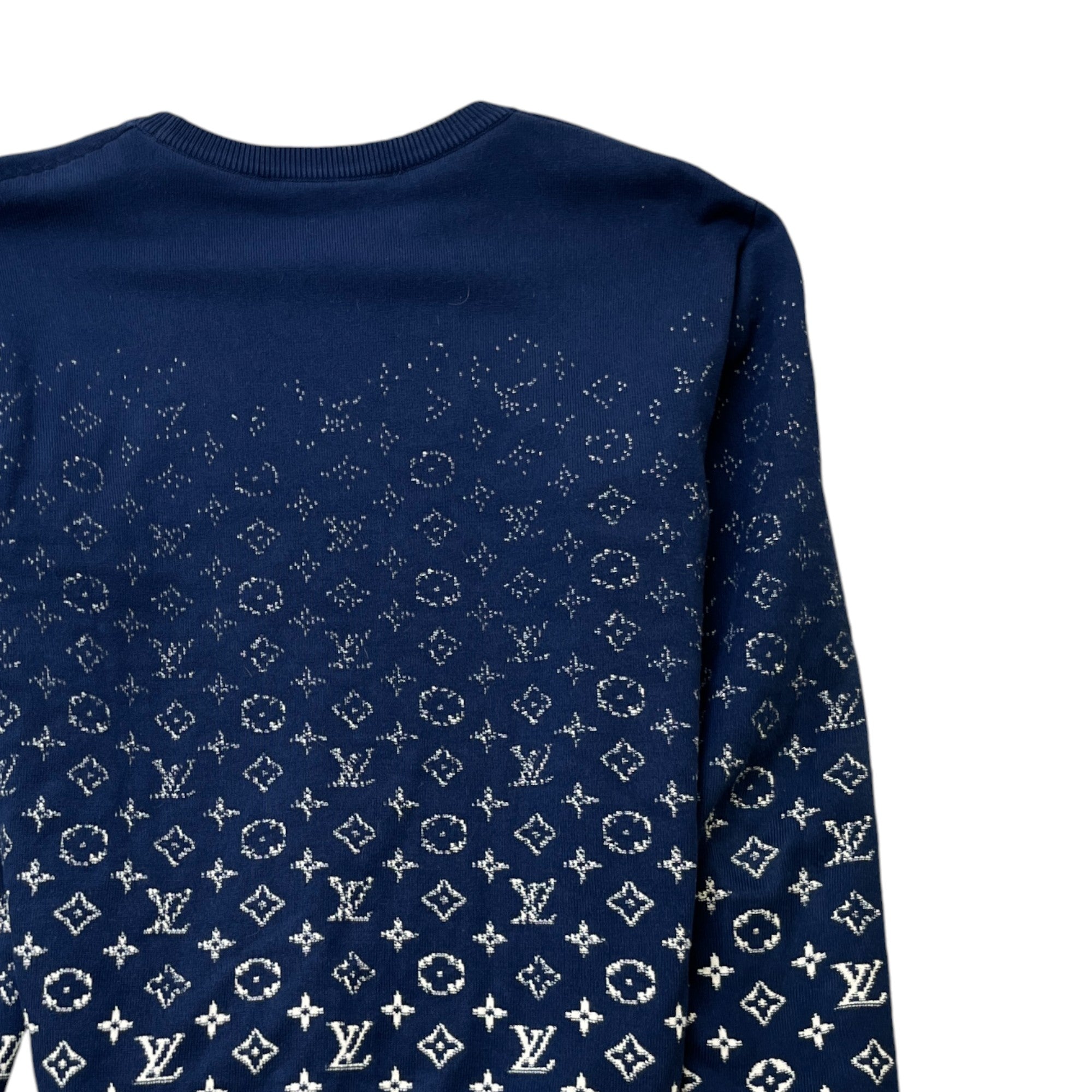 Men's Monogram Gradient Jumper Navy Size S