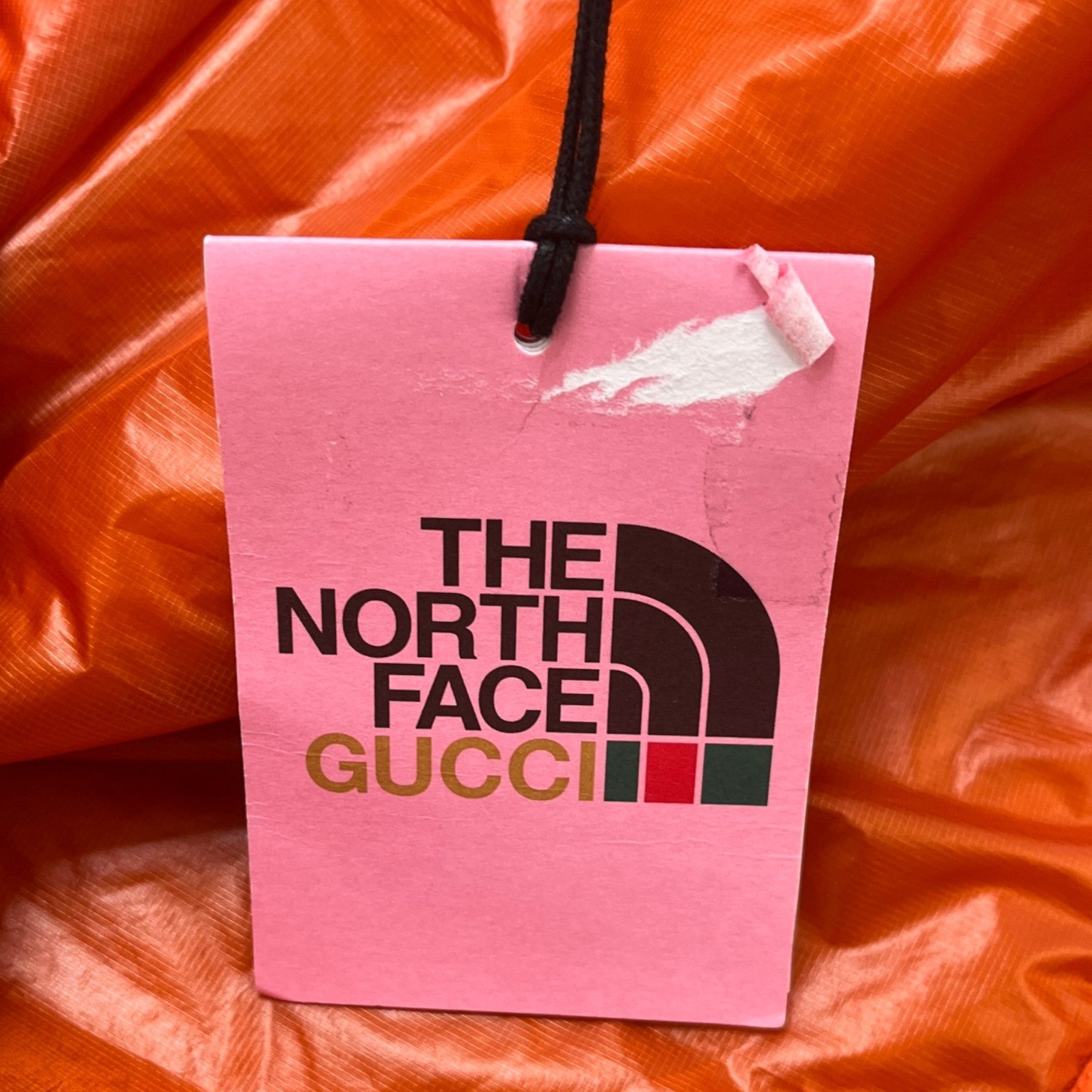 Men's X North Face Down Jacket Orange Size M