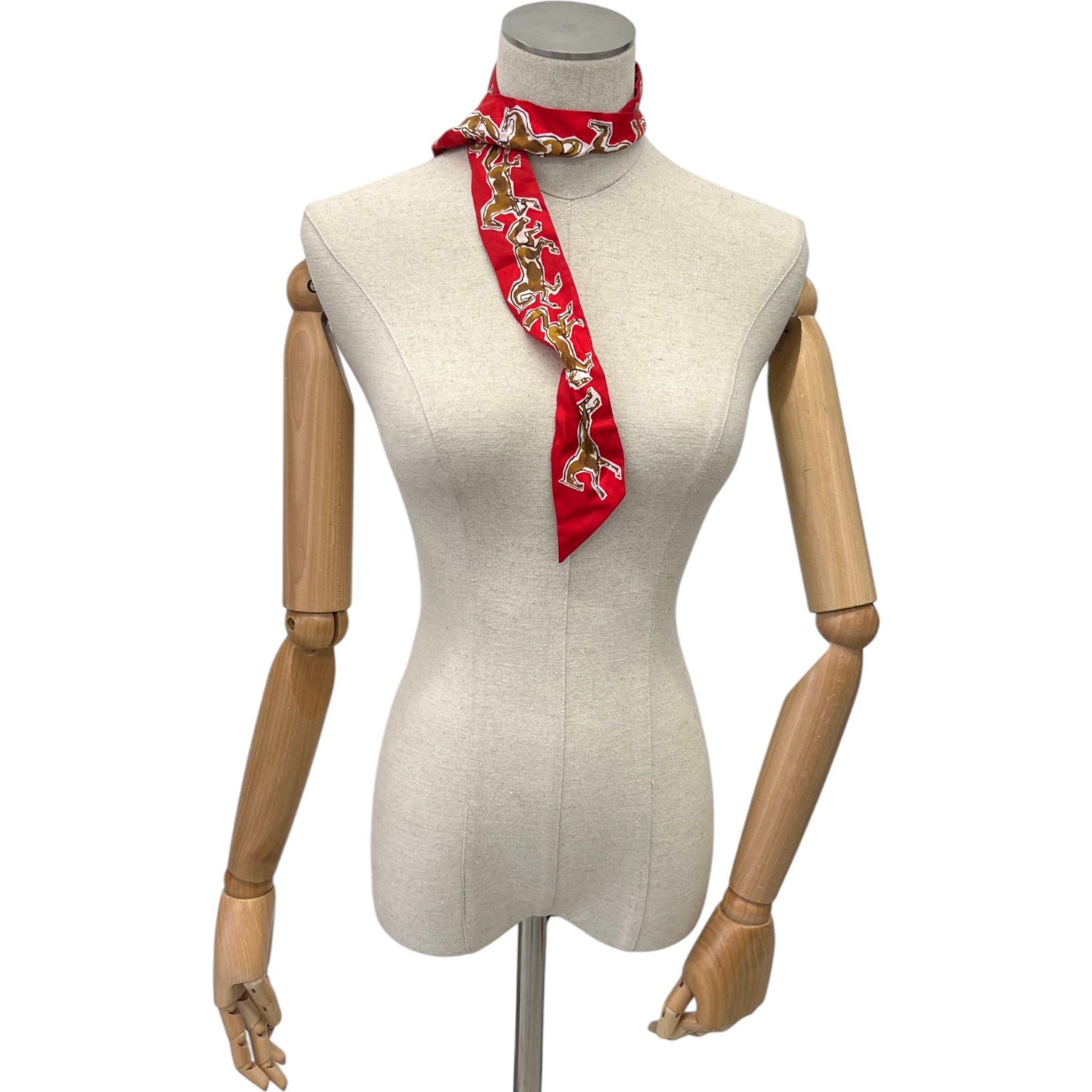 Women's Horse Twilly Scarf Red