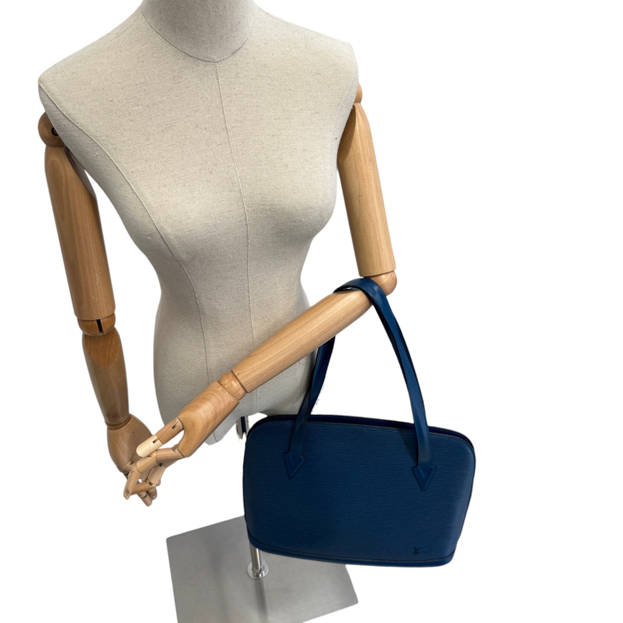 Women's Epi Leather Lussac Bag Blue