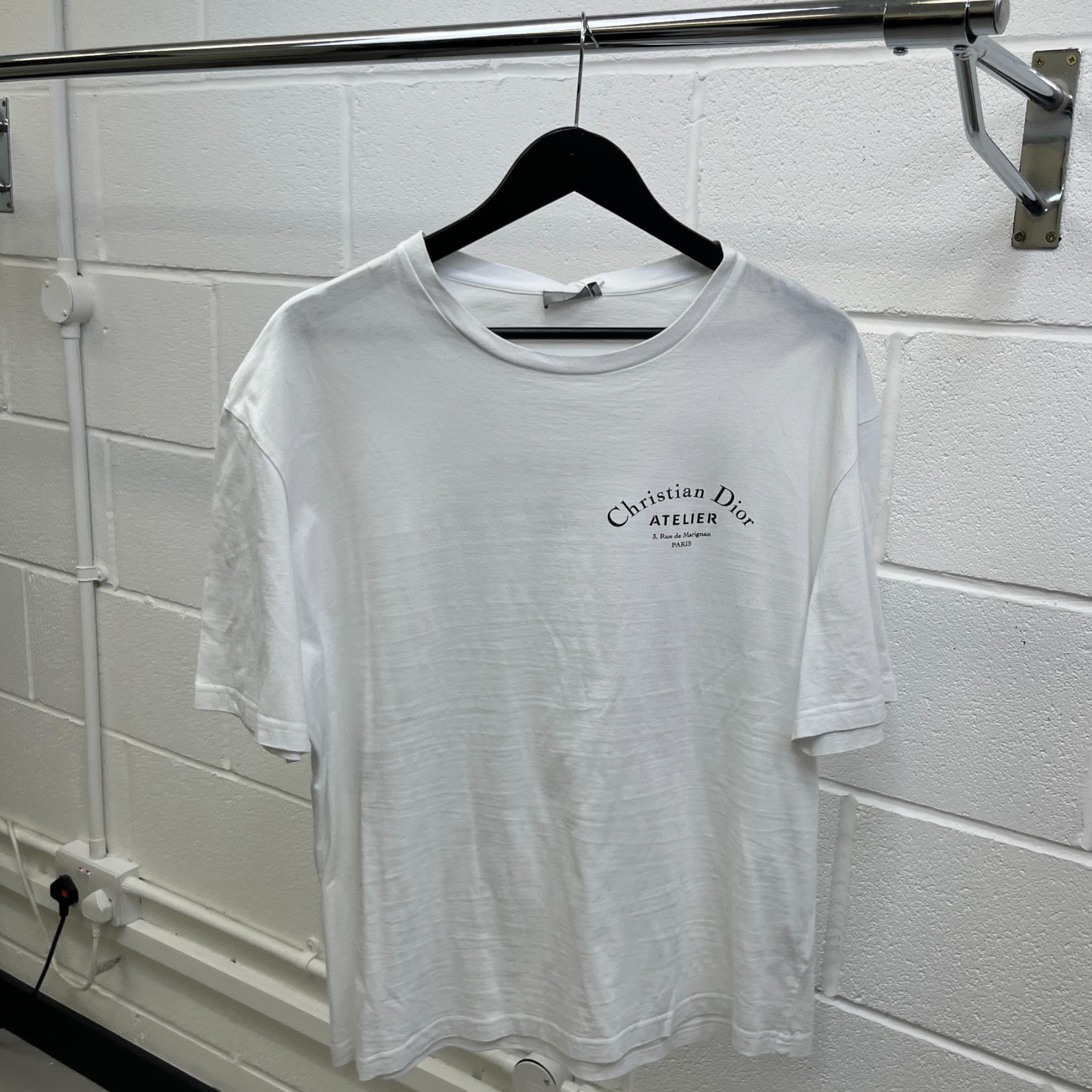 Men's Atelier Logo T-Shirt White Size L