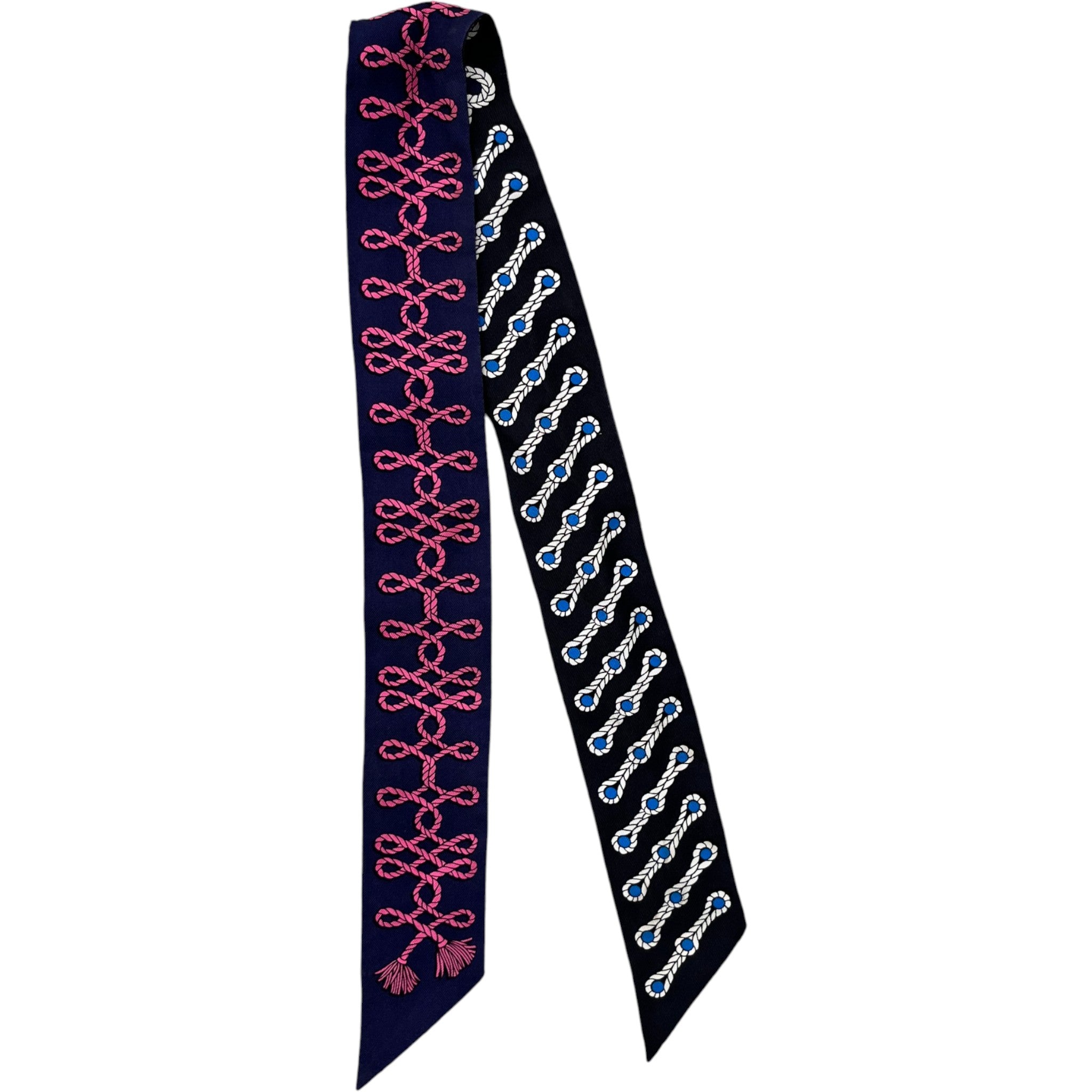 Women's Twilly Indigo Rosevif Marine Scarf Navy