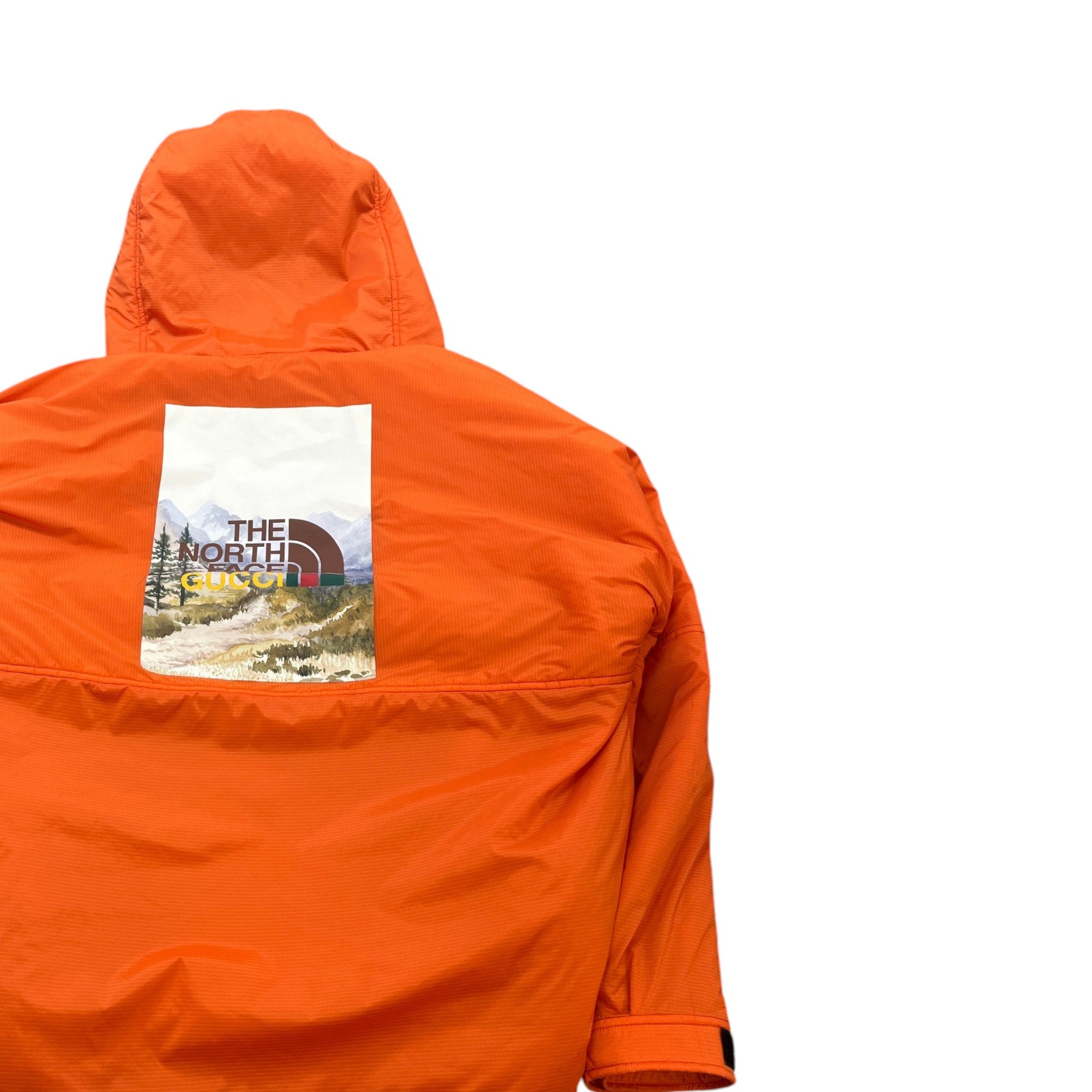 Men's X North Face Down Jacket Orange Size M