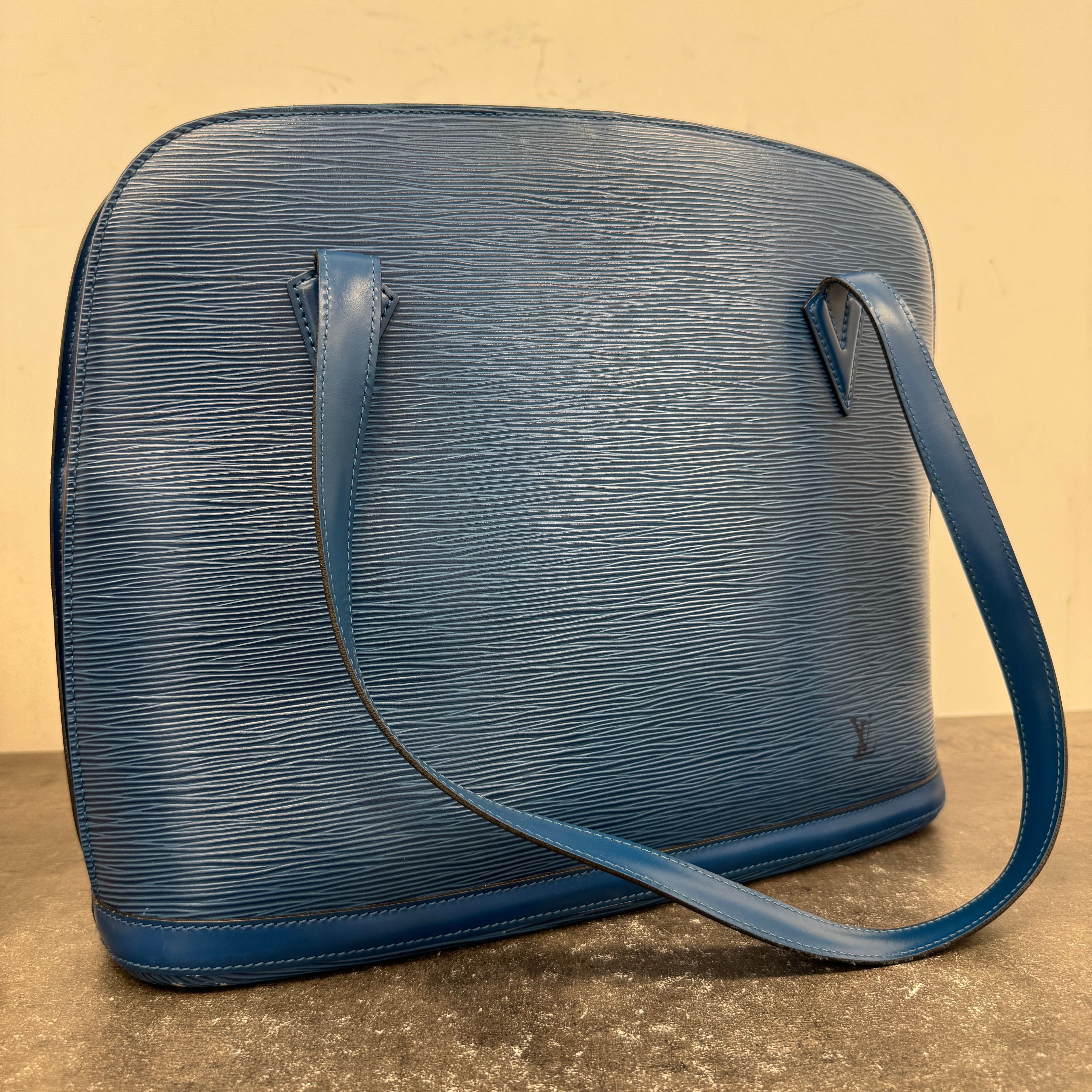 Women's Epi Leather Lussac Bag Blue